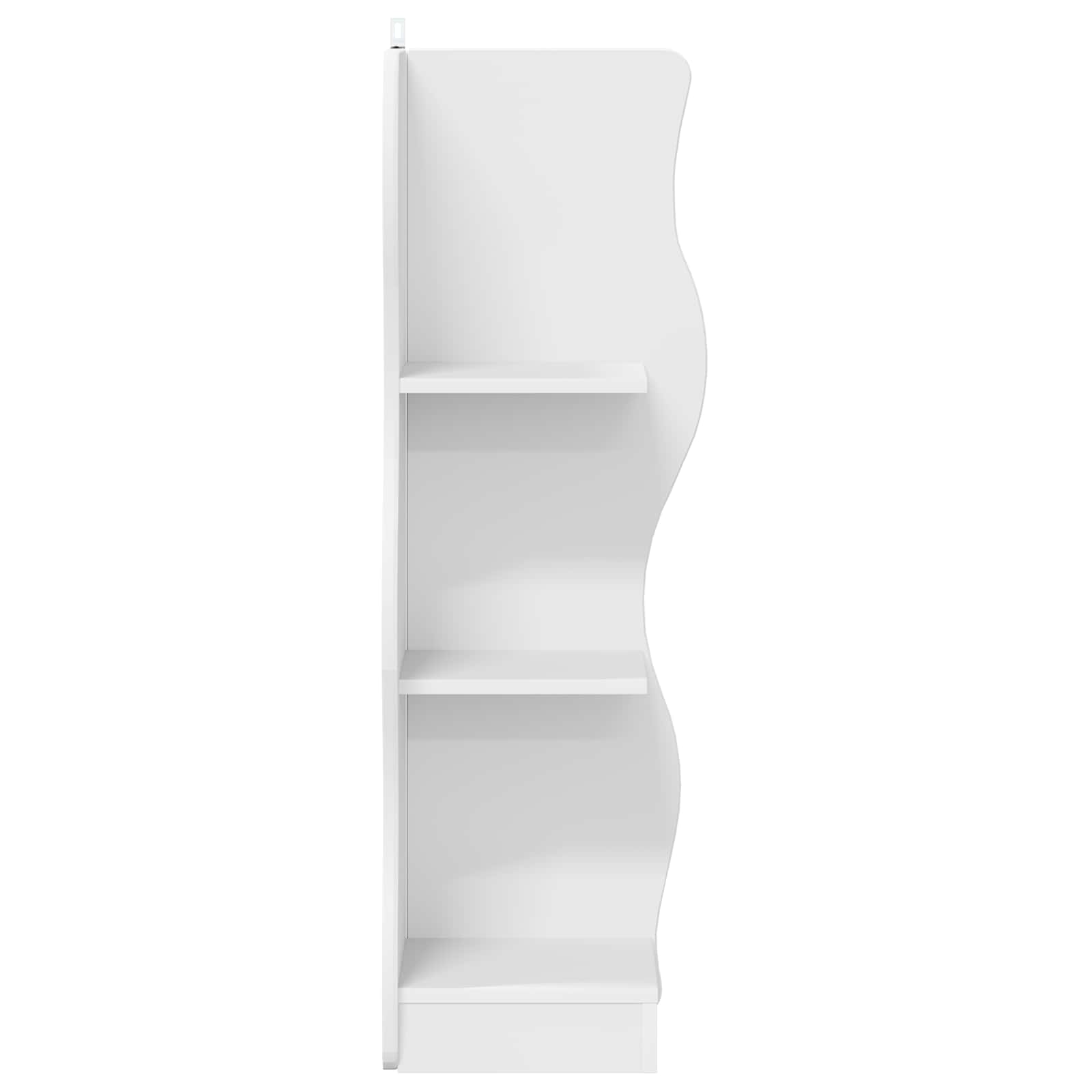 vidaXL Hoekplank met plank Wit 34 x 33 x 102 cm Bewerkt hout