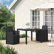 vidaXL Tuin Eetstoelen 2 pcs Antraciet 53 x 47 x 88,5 cm PP