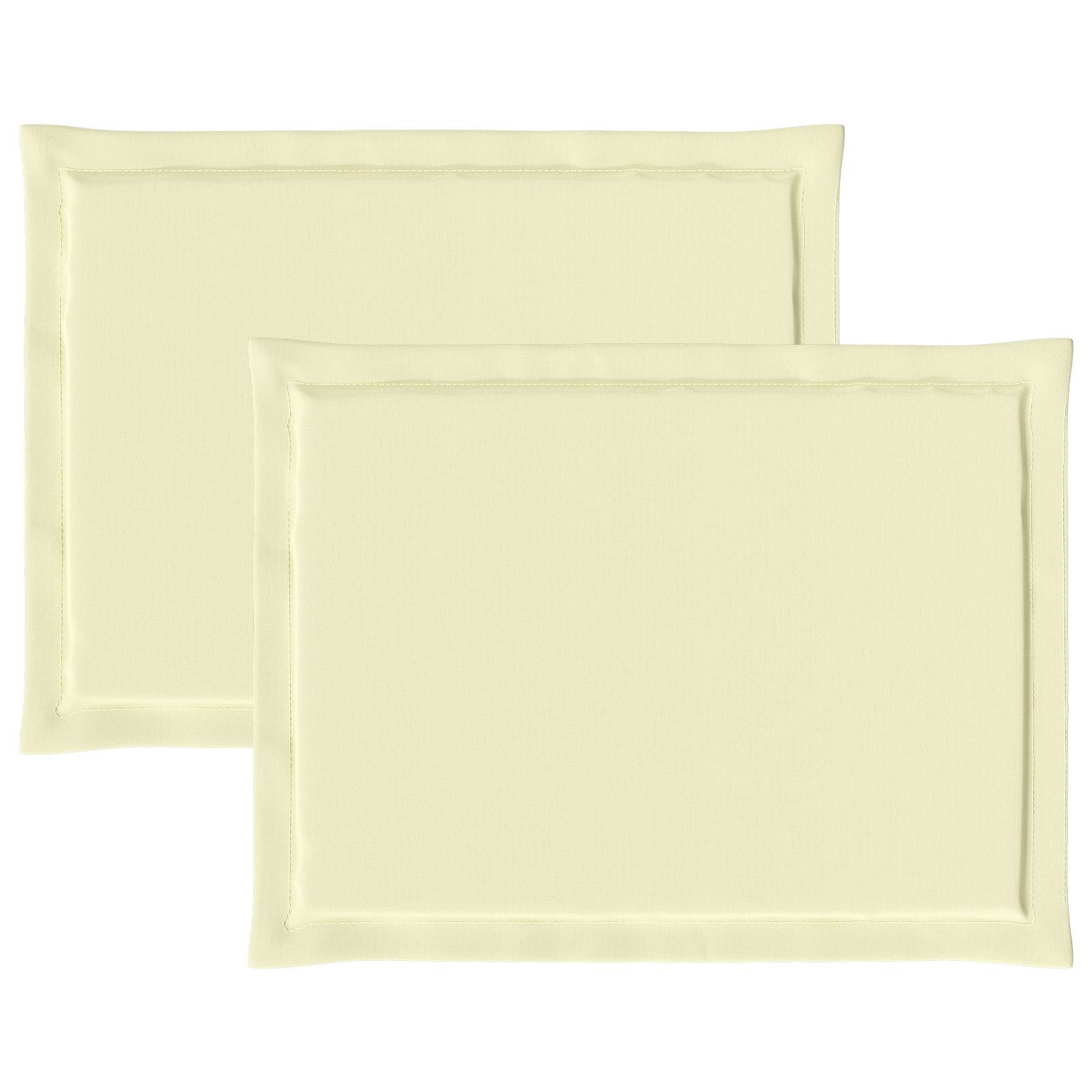 vidaXL Zitkussens 2 st. Crème 47 x 36 x 2 cm Polyester