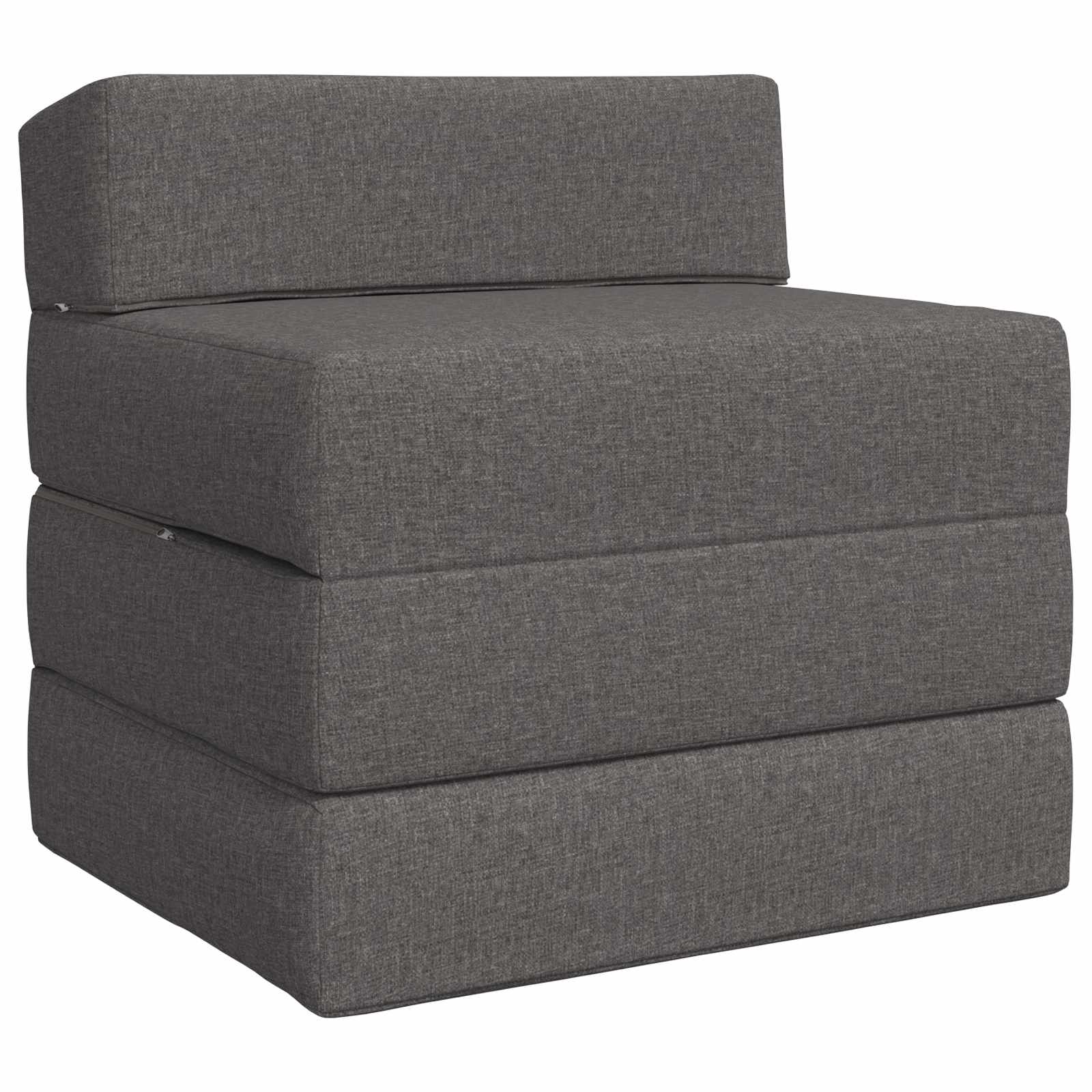 vidaXL Opvouwbare slaapbank Lichtgrijs 70 x 60 x 63 cm Stof