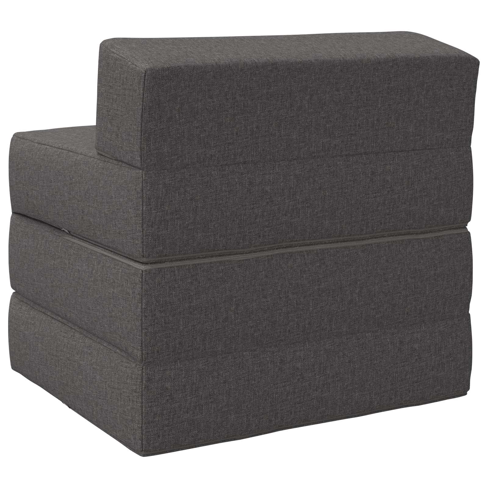 vidaXL Opvouwbare slaapbank Lichtgrijs 70 x 60 x 63 cm Stof