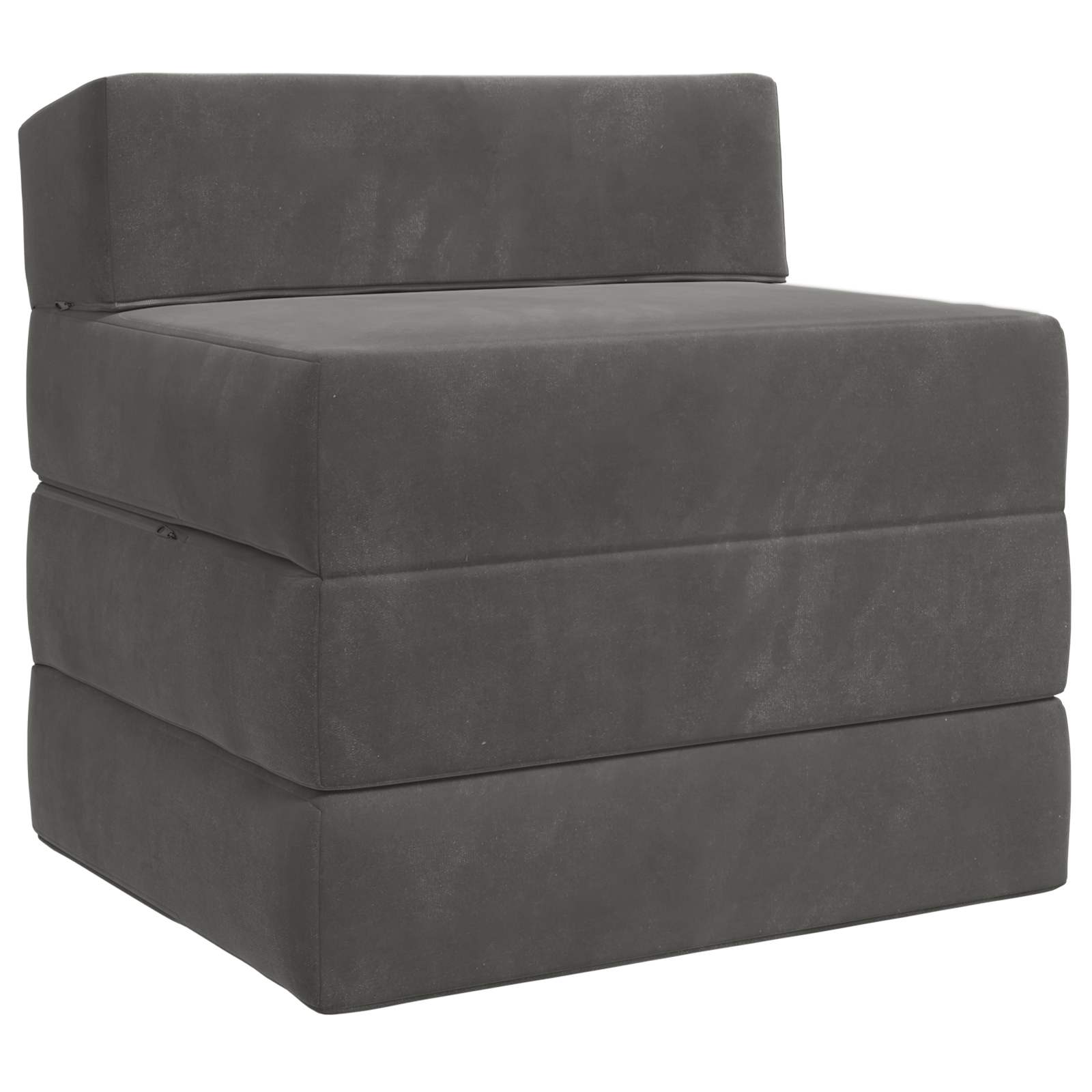 vidaXL Opvouwbare slaapbank Lichtgrijs 70 x 60 x 63 cm Stof