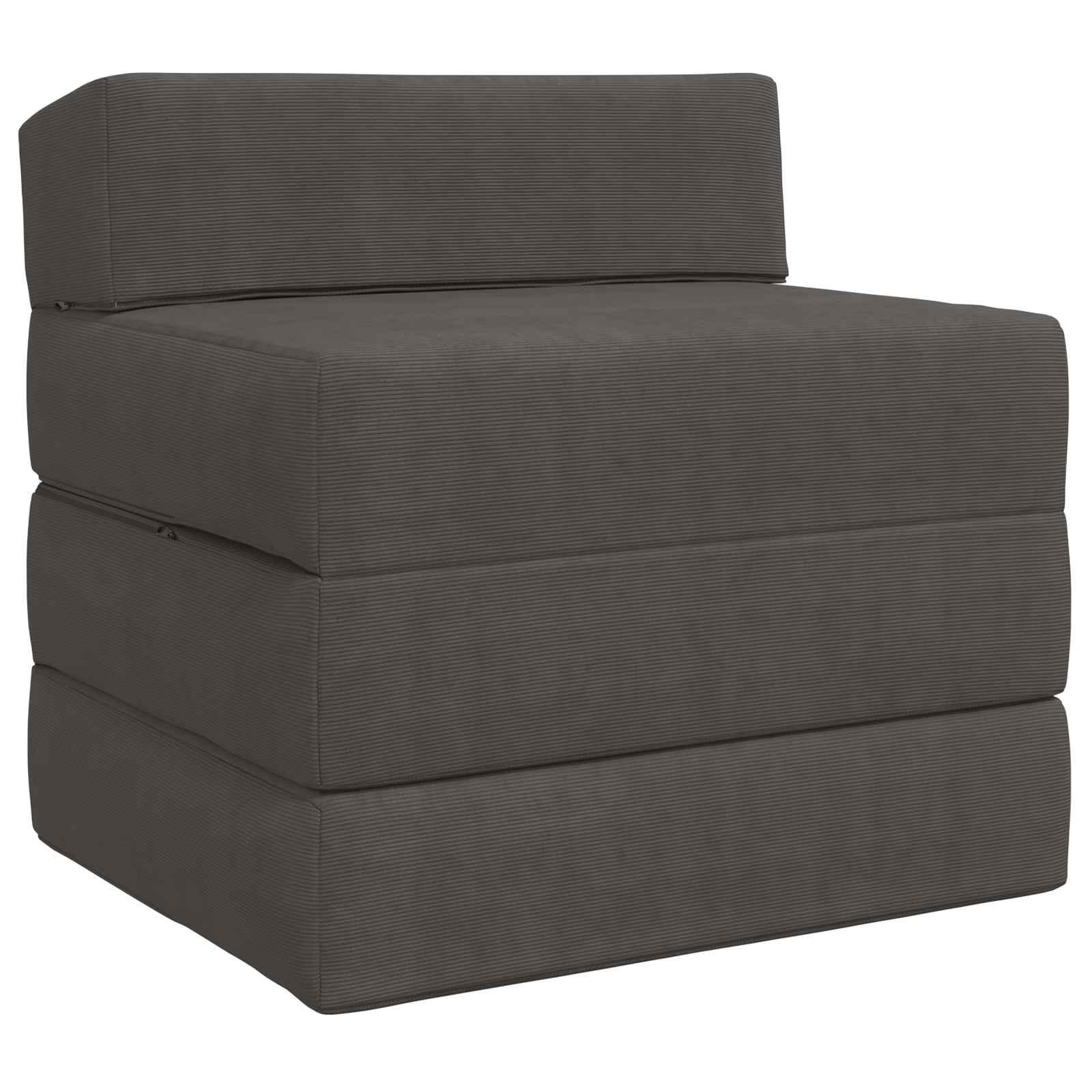 vidaXL Opvouwbare slaapbank Lichtgrijs 70 x 60 x 63 cm Stof