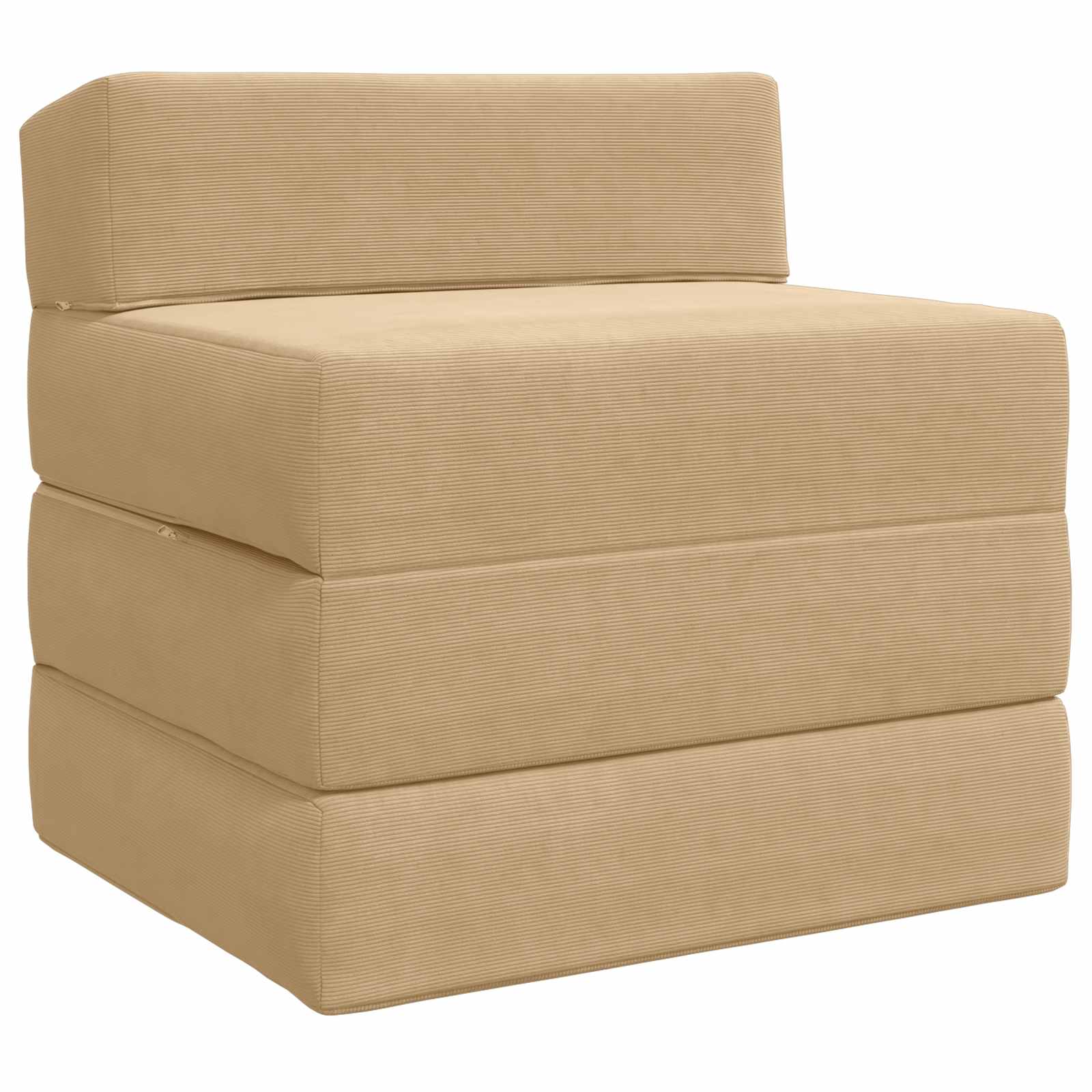 vidaXL Opvouwbare slaapbank Lichtgrijs 70 x 60 x 63 cm Stof
