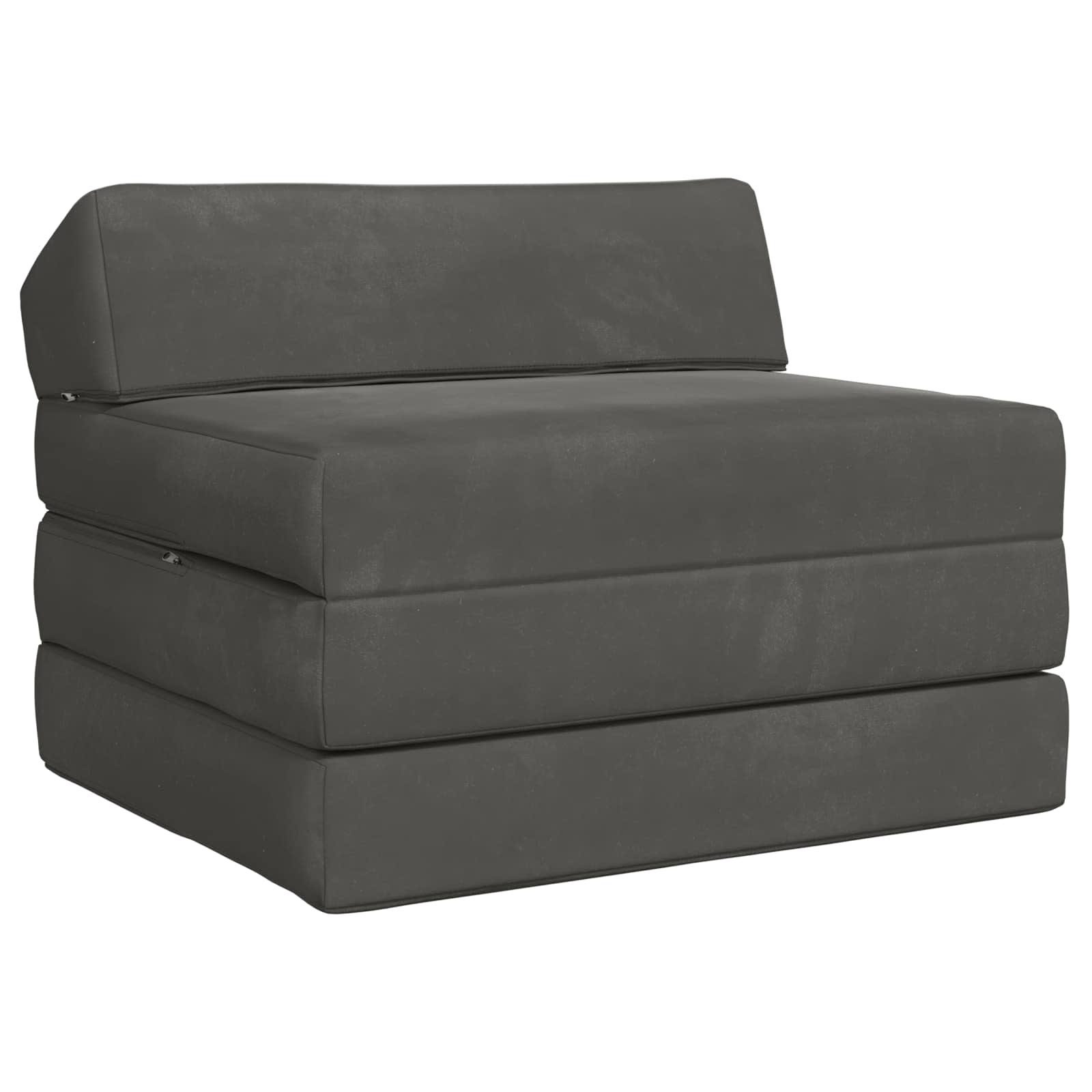 vidaXL Opvouwbare slaapbank Lichtgrijs 70 x 60 x 63 cm Stof
