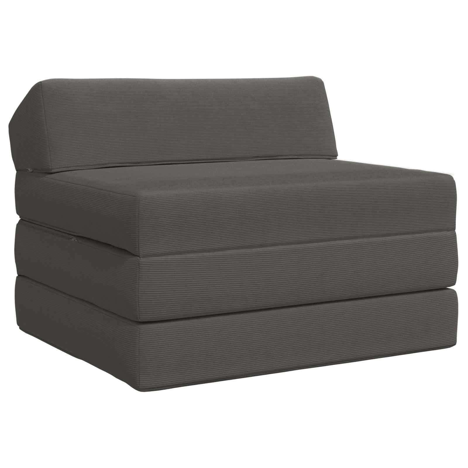 vidaXL Opvouwbare slaapbank Lichtgrijs 70 x 60 x 63 cm Stof