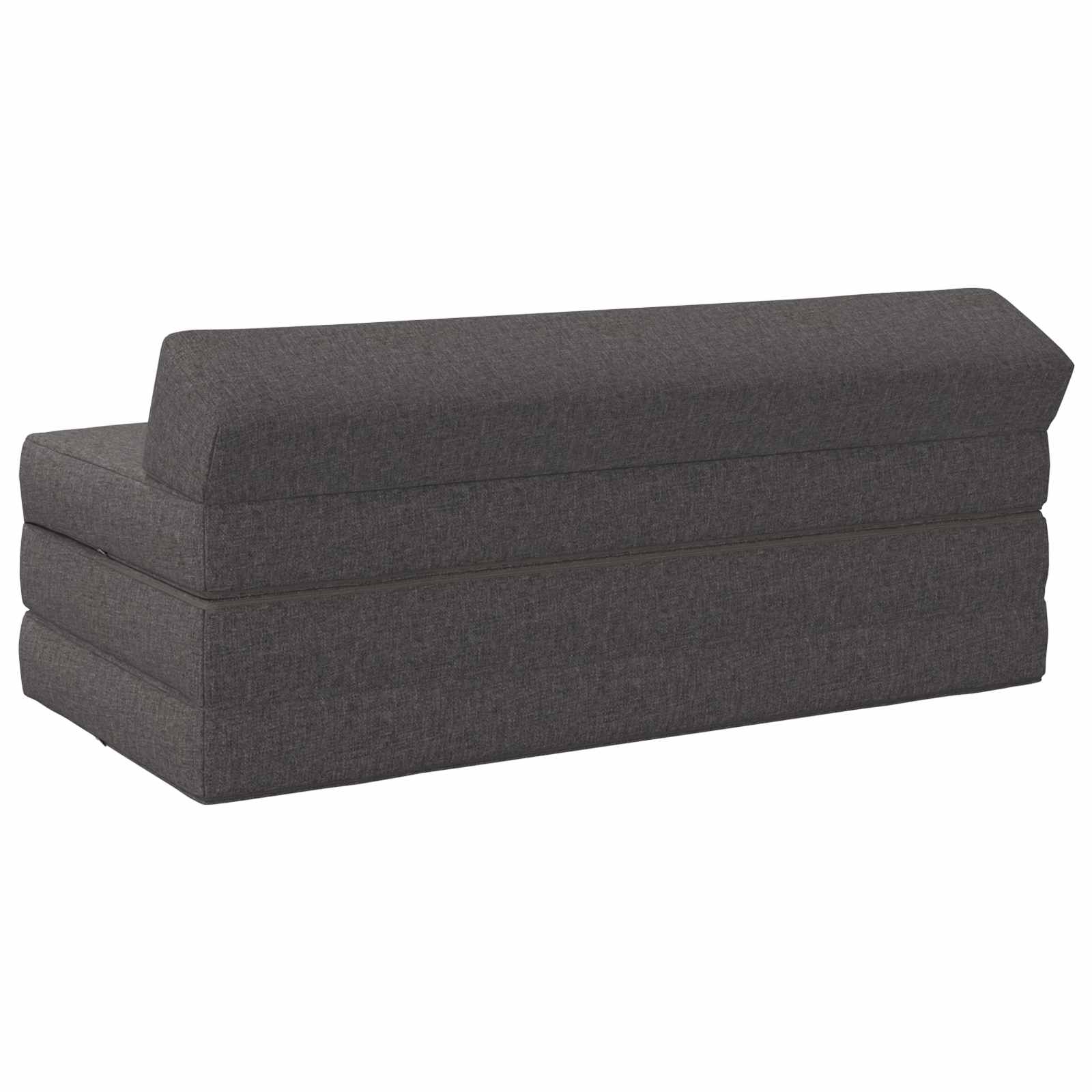 vidaXL Vouwbare Bankbed Lichtgrijs 120 x 60 x 49 cm Stof