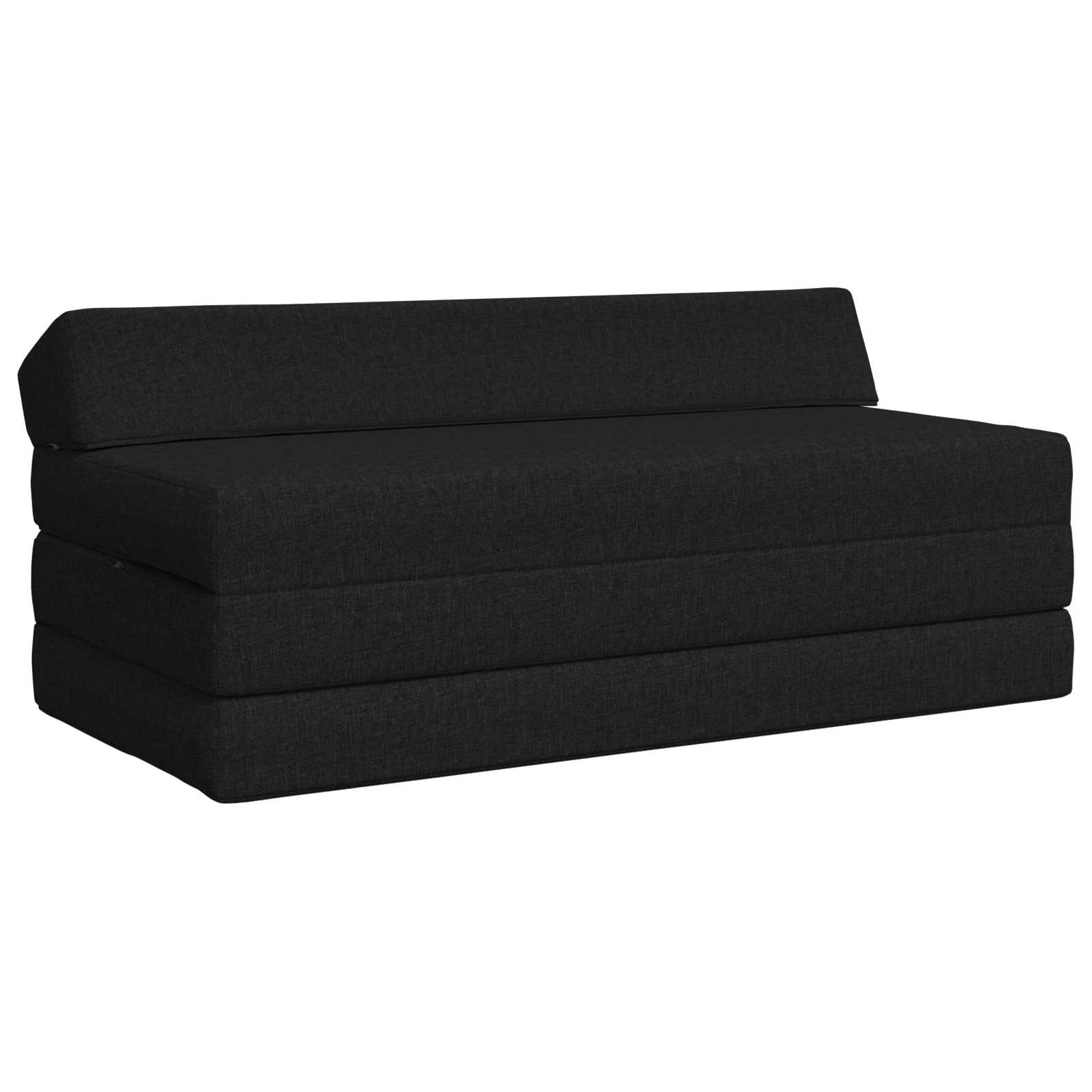 vidaXL Vouwbare Bankbed Lichtgrijs 120 x 60 x 49 cm Stof