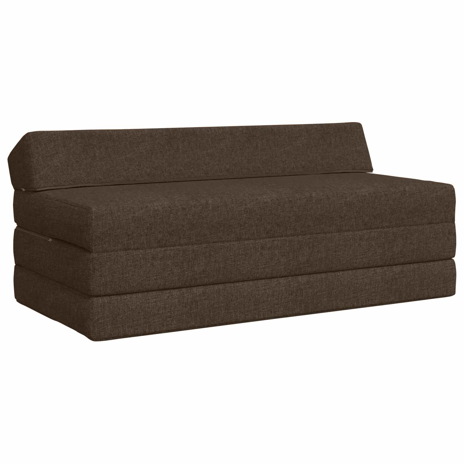 vidaXL Vouwbare Bankbed Lichtgrijs 120 x 60 x 49 cm Stof
