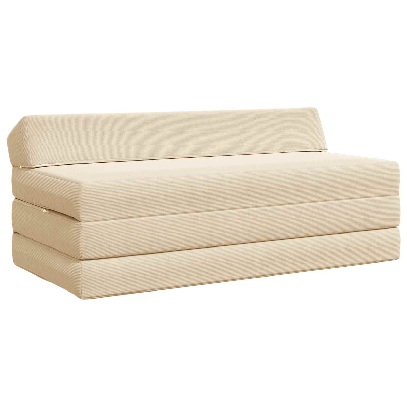 vidaXL Vouwbare Bankbed Lichtgrijs 120 x 60 x 49 cm Stof