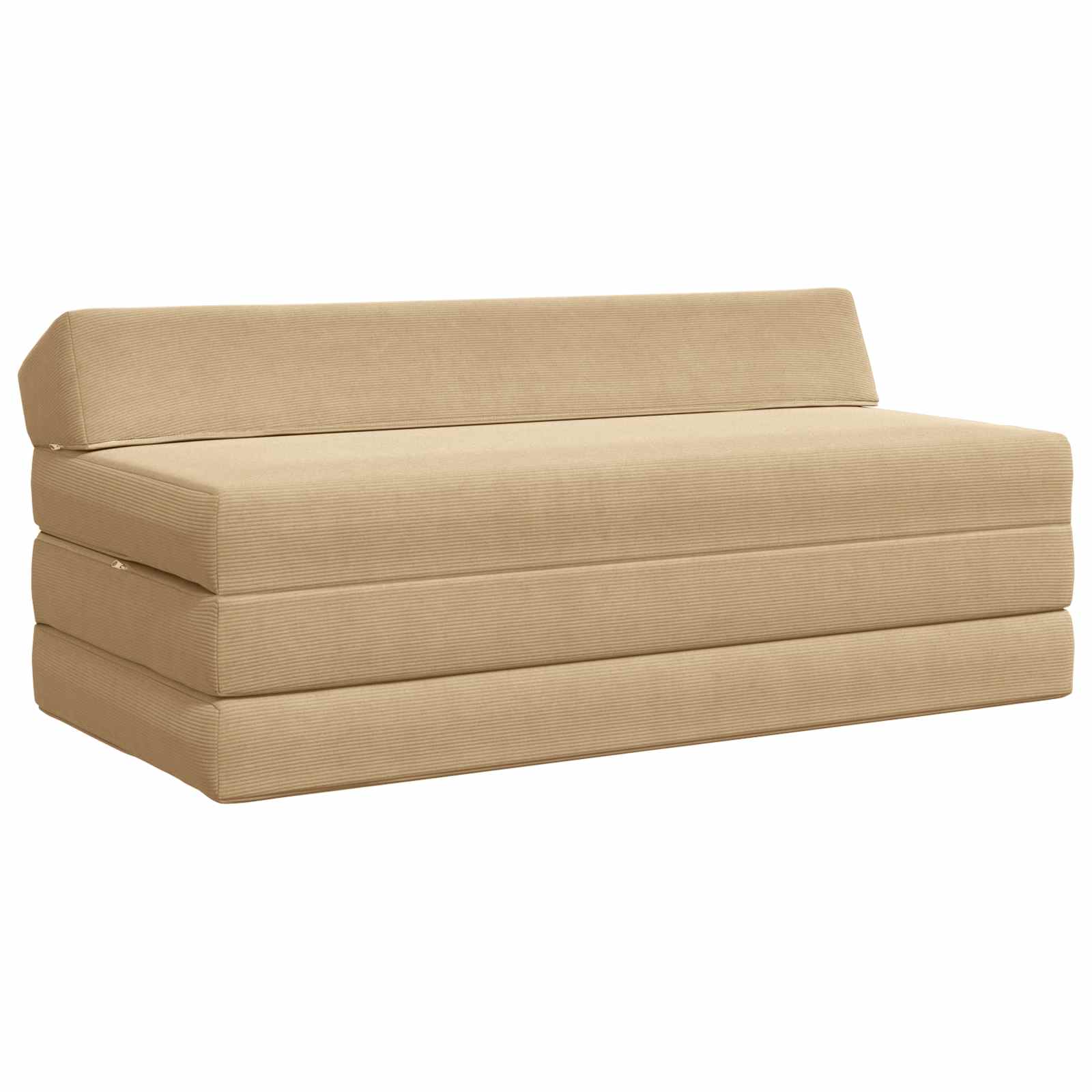vidaXL Vouwbare Bankbed Lichtgrijs 120 x 60 x 49 cm Stof