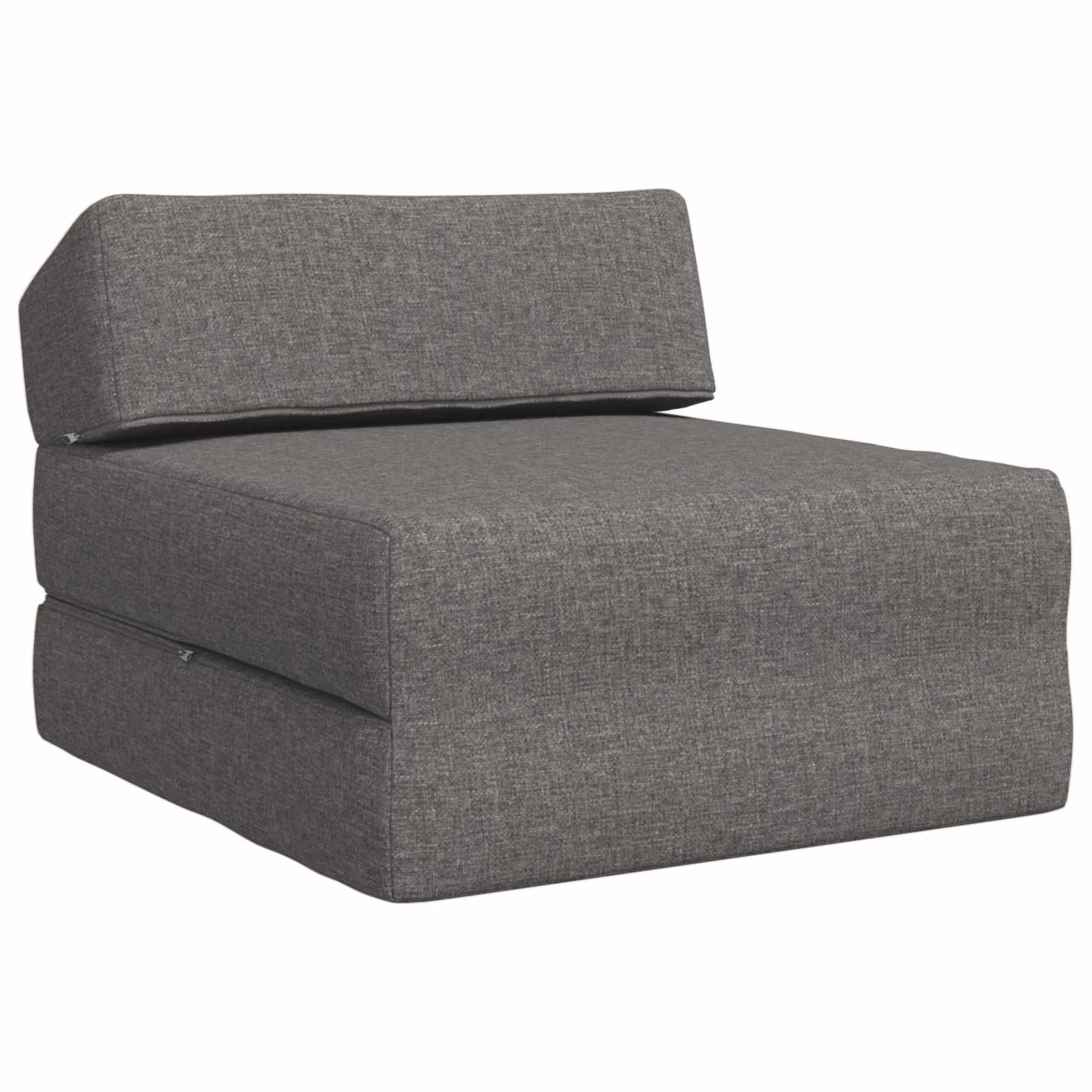vidaXL Vouwbare Bankbed Lichtgrijs 60 x 70 x 41 cm Stof