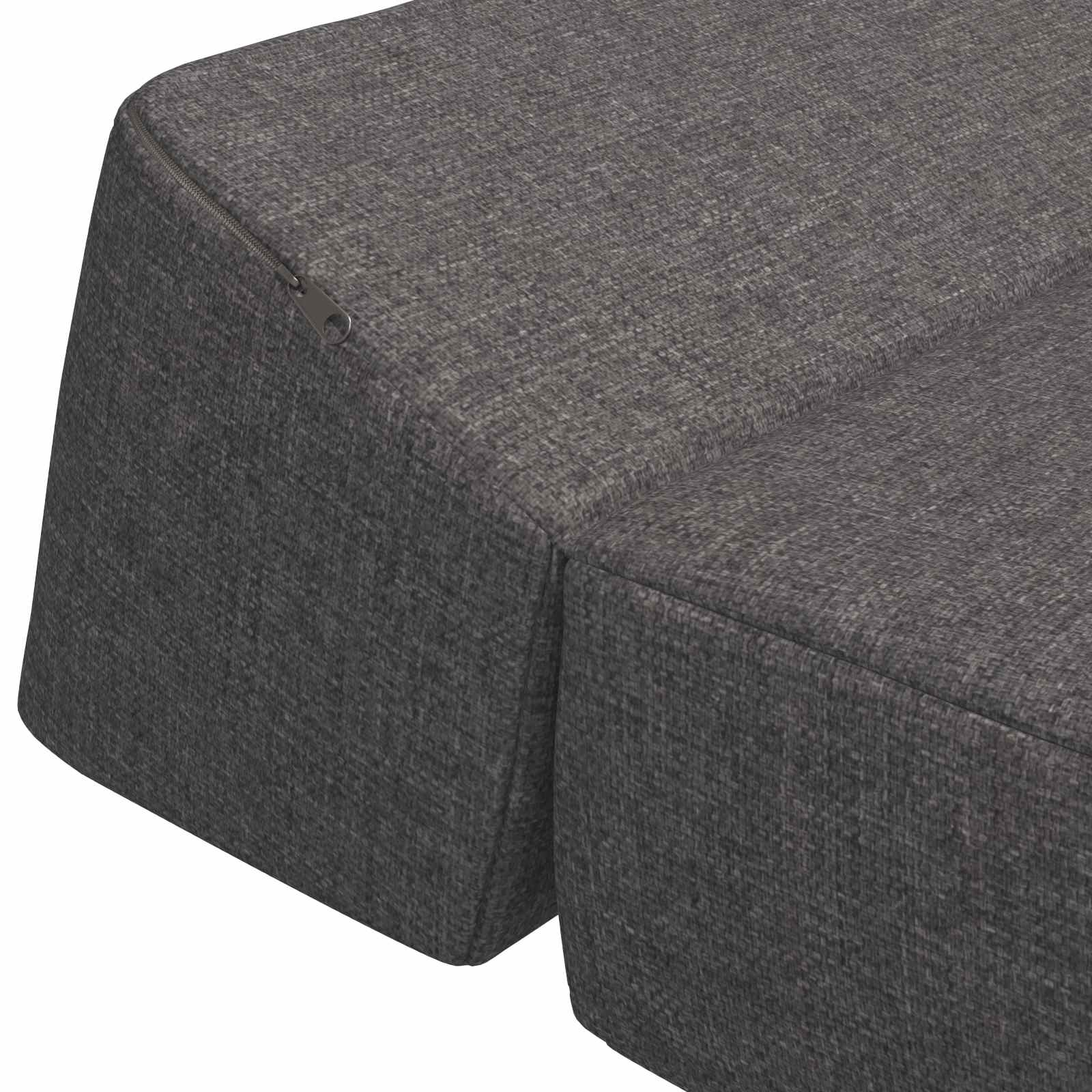 vidaXL Vouwbare Bankbed Lichtgrijs 60 x 70 x 41 cm Stof