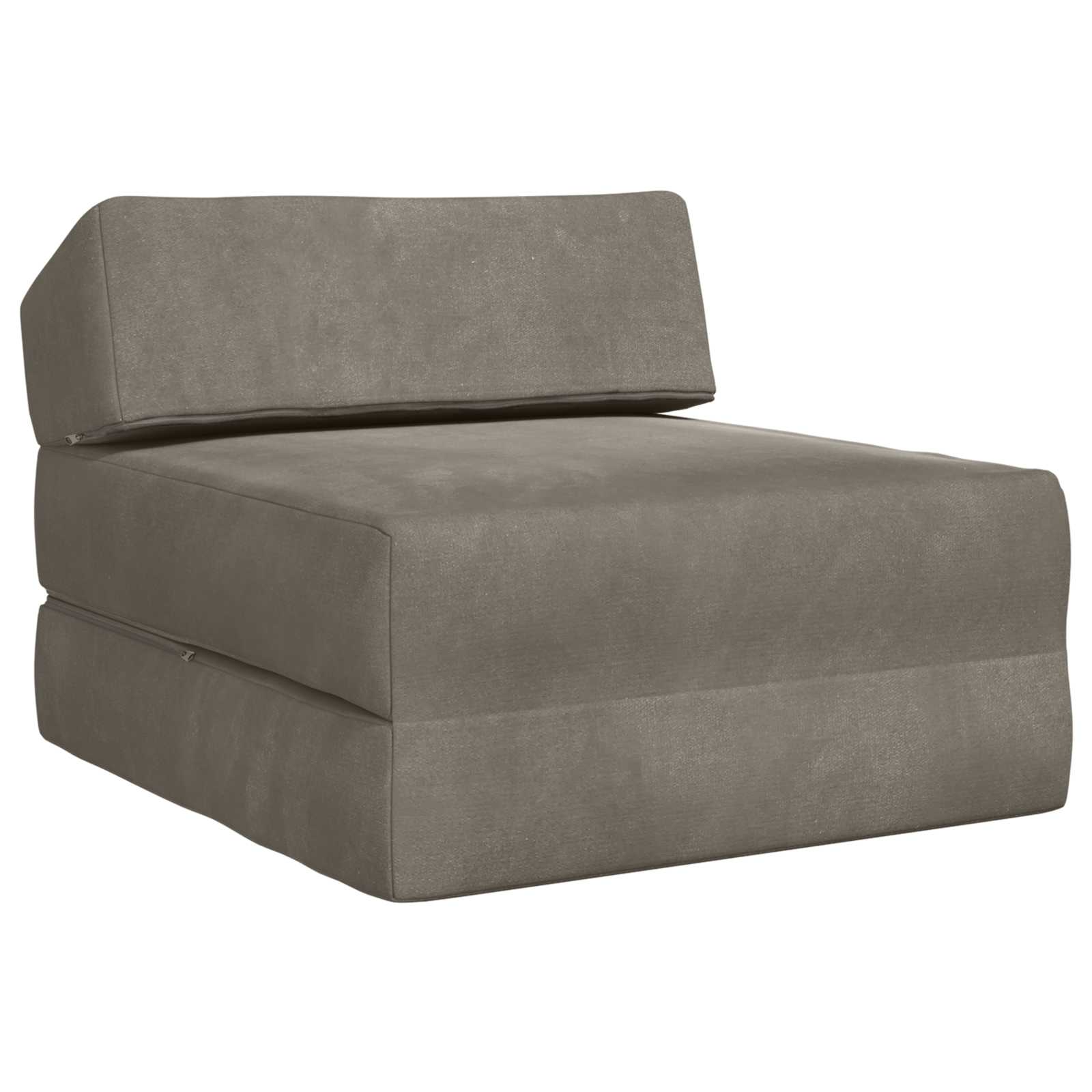 vidaXL Vouwbare Bankbed Lichtgrijs 60 x 70 x 41 cm Stof