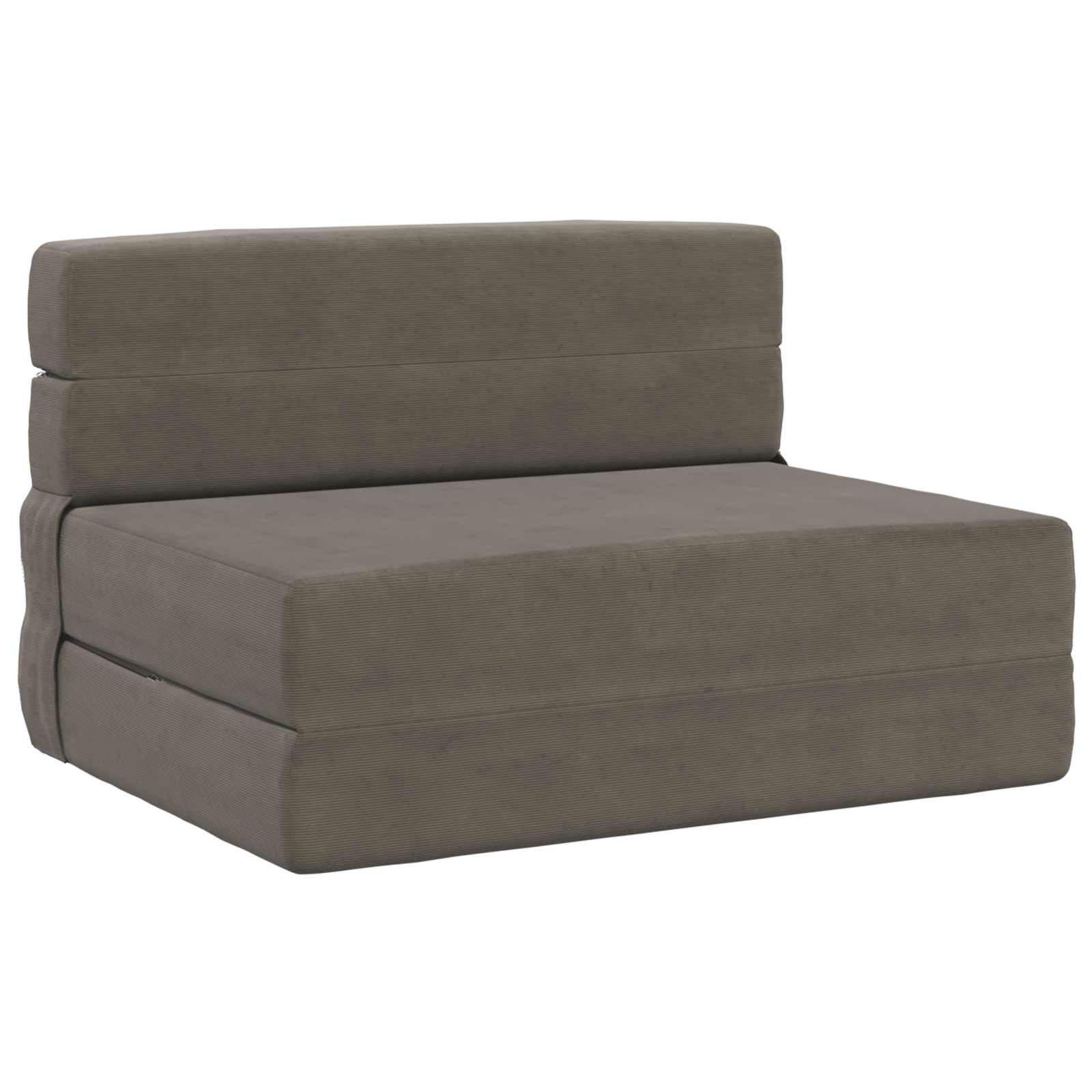 vidaXL Vouwsofa Bed Lichtgrijs 190 x 70 x 15 cm Stof