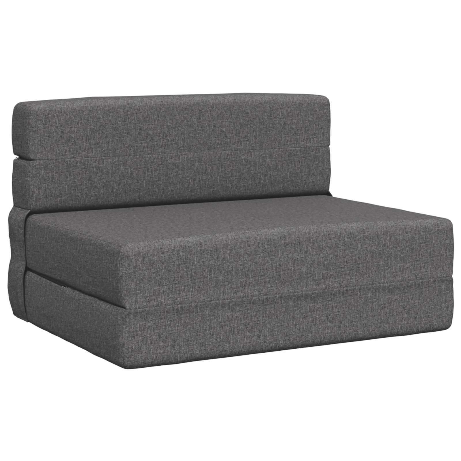 vidaXL Vouwsofa Bed Lichtgrijs 190 x 70 x 15 cm Stof