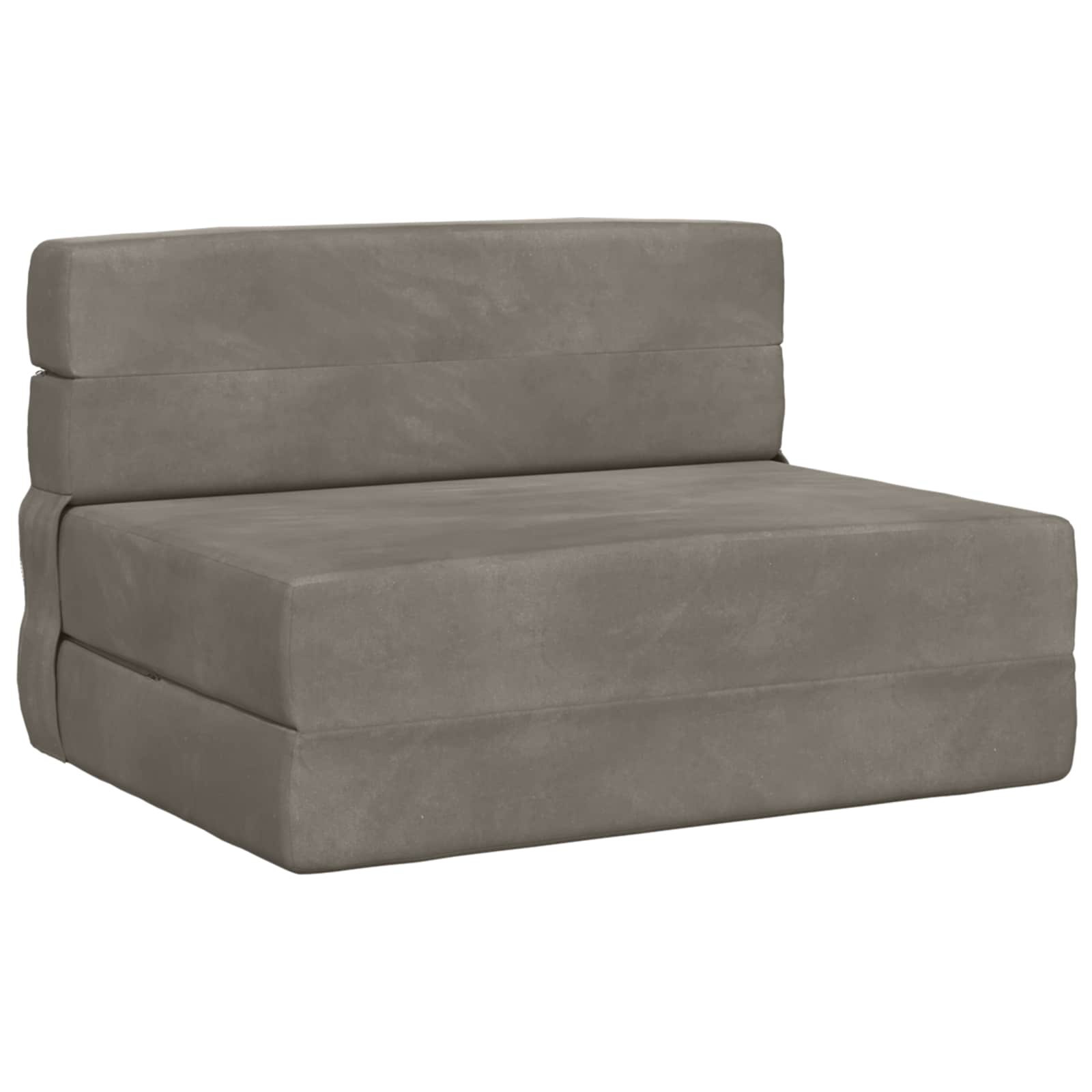 vidaXL Vouwsofa Bed Lichtgrijs 190 x 70 x 15 cm Stof