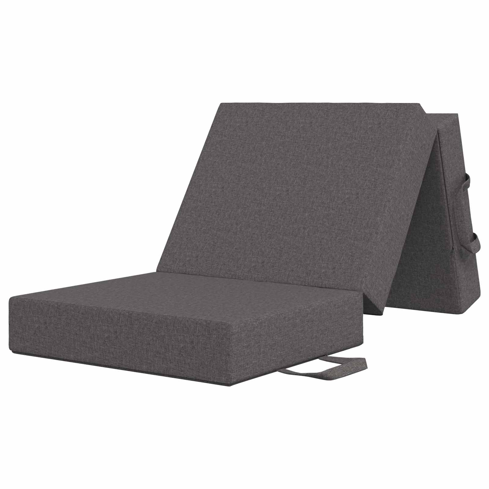 vidaXL Vouwbare Bankbed 75 x 63 x 45 cm Lichtgrijs