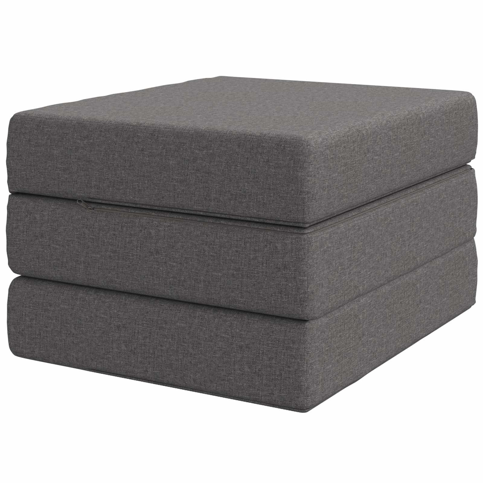 vidaXL Vouwbare Bankbed 75 x 63 x 45 cm Lichtgrijs