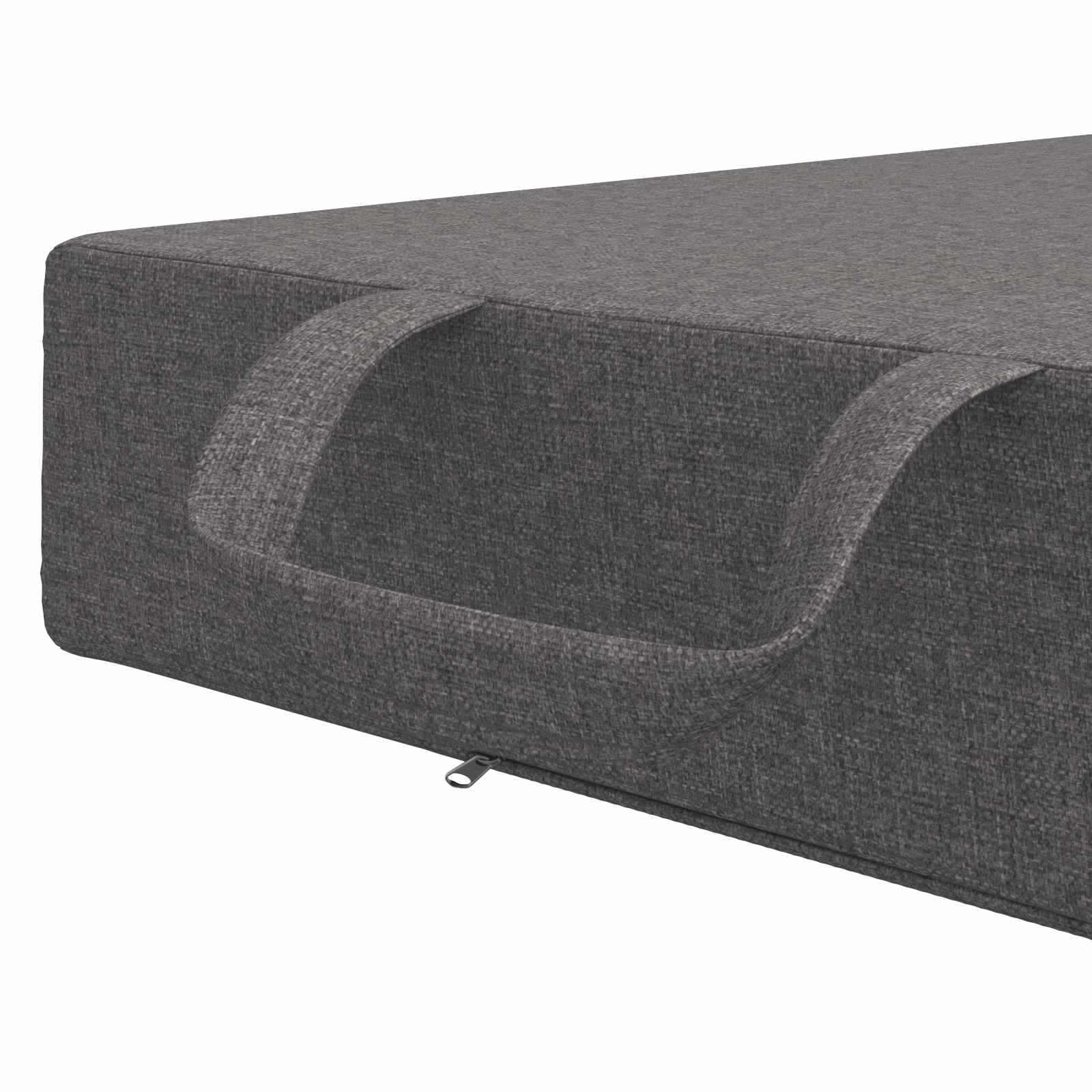 vidaXL Vouwbare Bankbed 75 x 63 x 45 cm Lichtgrijs