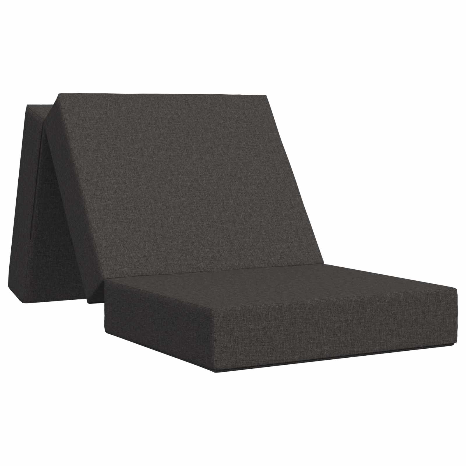 vidaXL Vouwbare Bankbed 75 x 63 x 45 cm Lichtgrijs