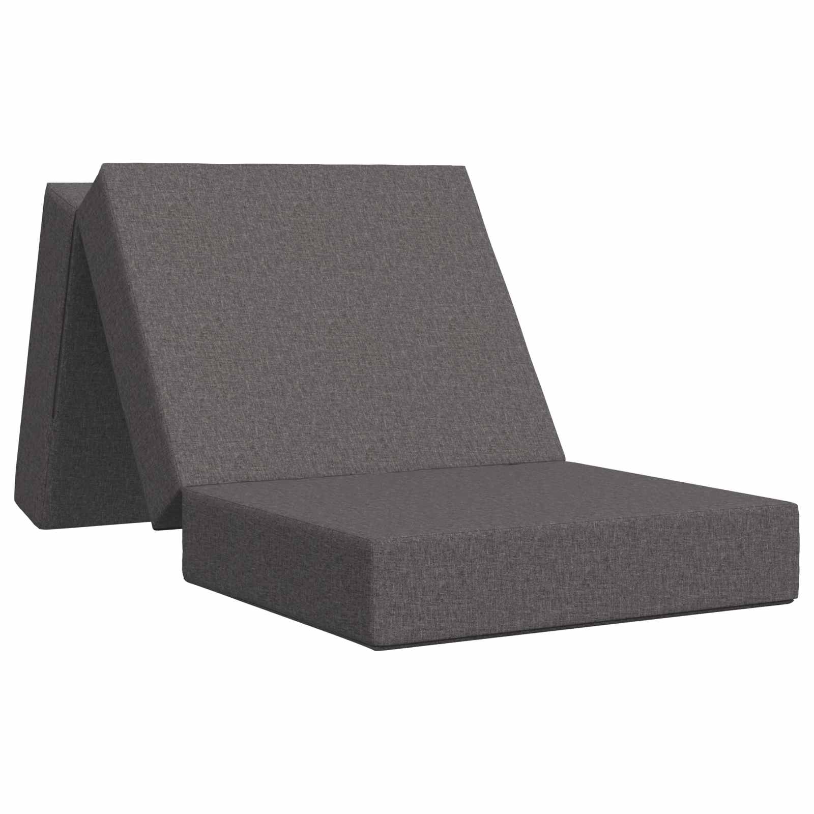 vidaXL Vouwbare Bankbed 75 x 63 x 45 cm Lichtgrijs