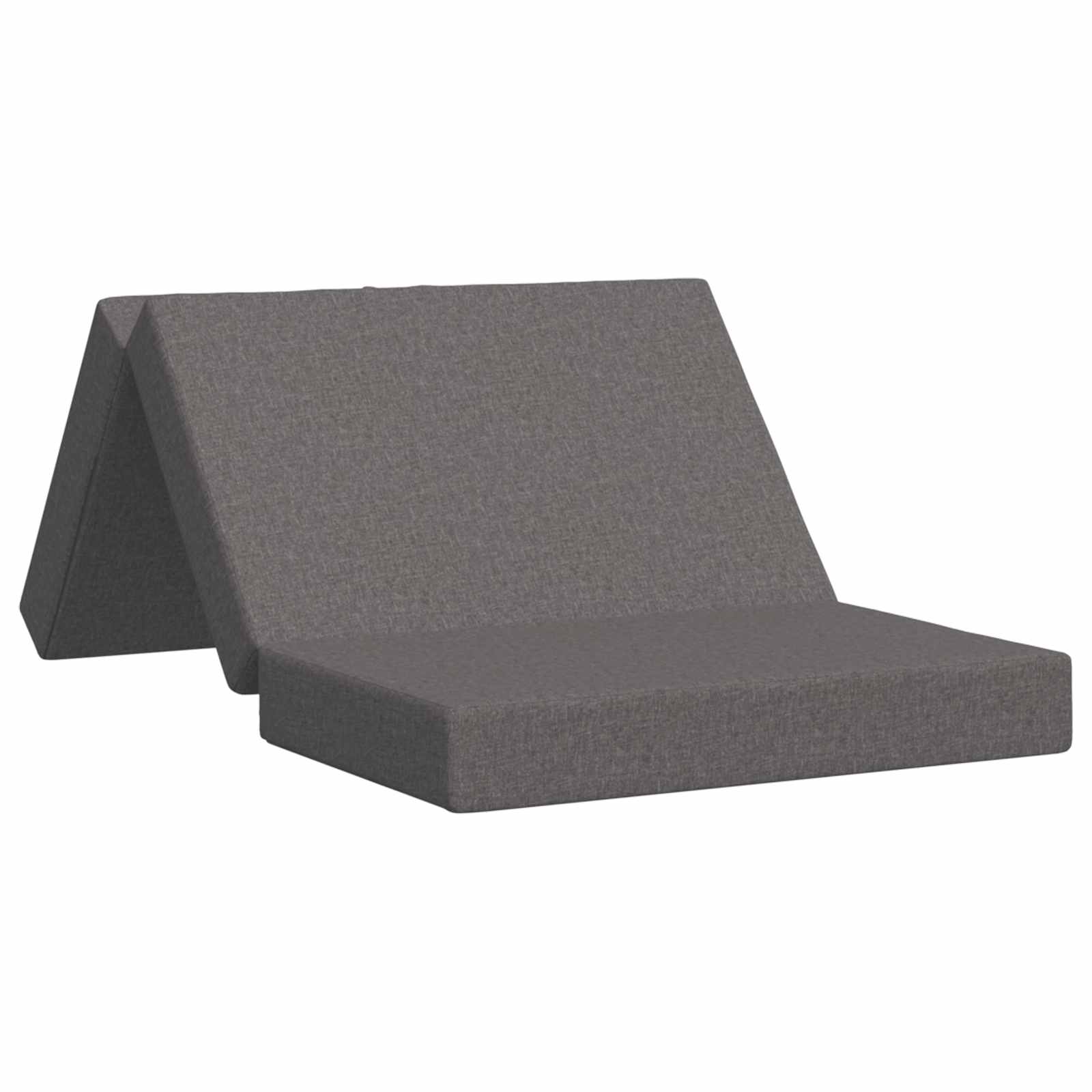 vidaXL Vouwbare Bankbed 75 x 63 x 45 cm Lichtgrijs