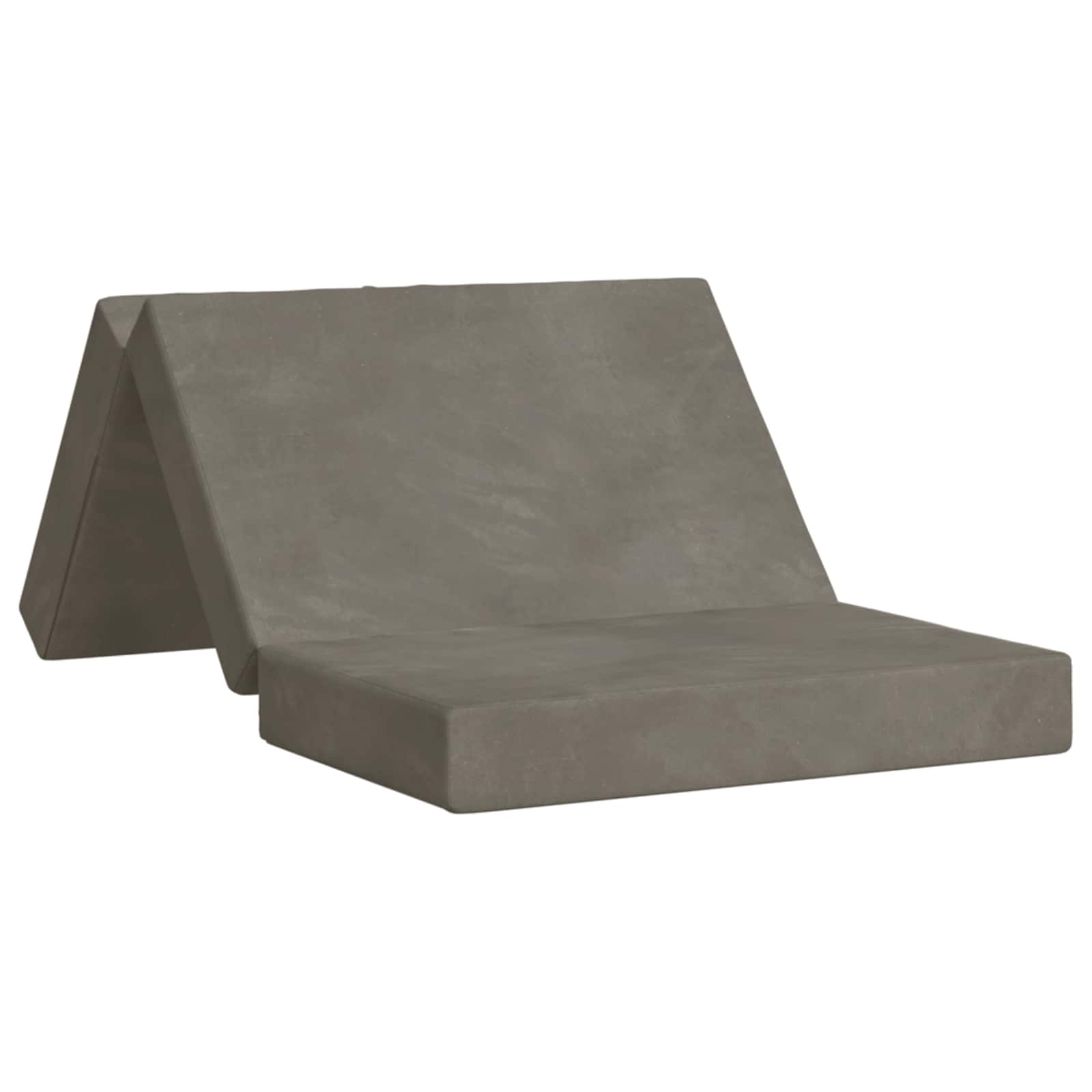 vidaXL Vouwbare Bankbed 75 x 63 x 45 cm Lichtgrijs