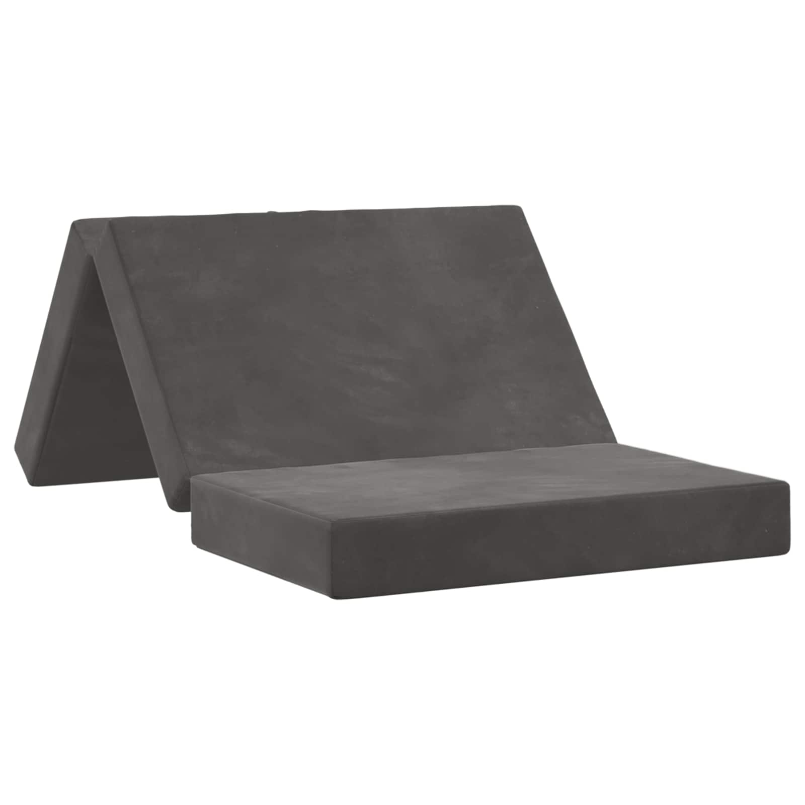 vidaXL Vouwbare Bankbed 75 x 63 x 45 cm Lichtgrijs