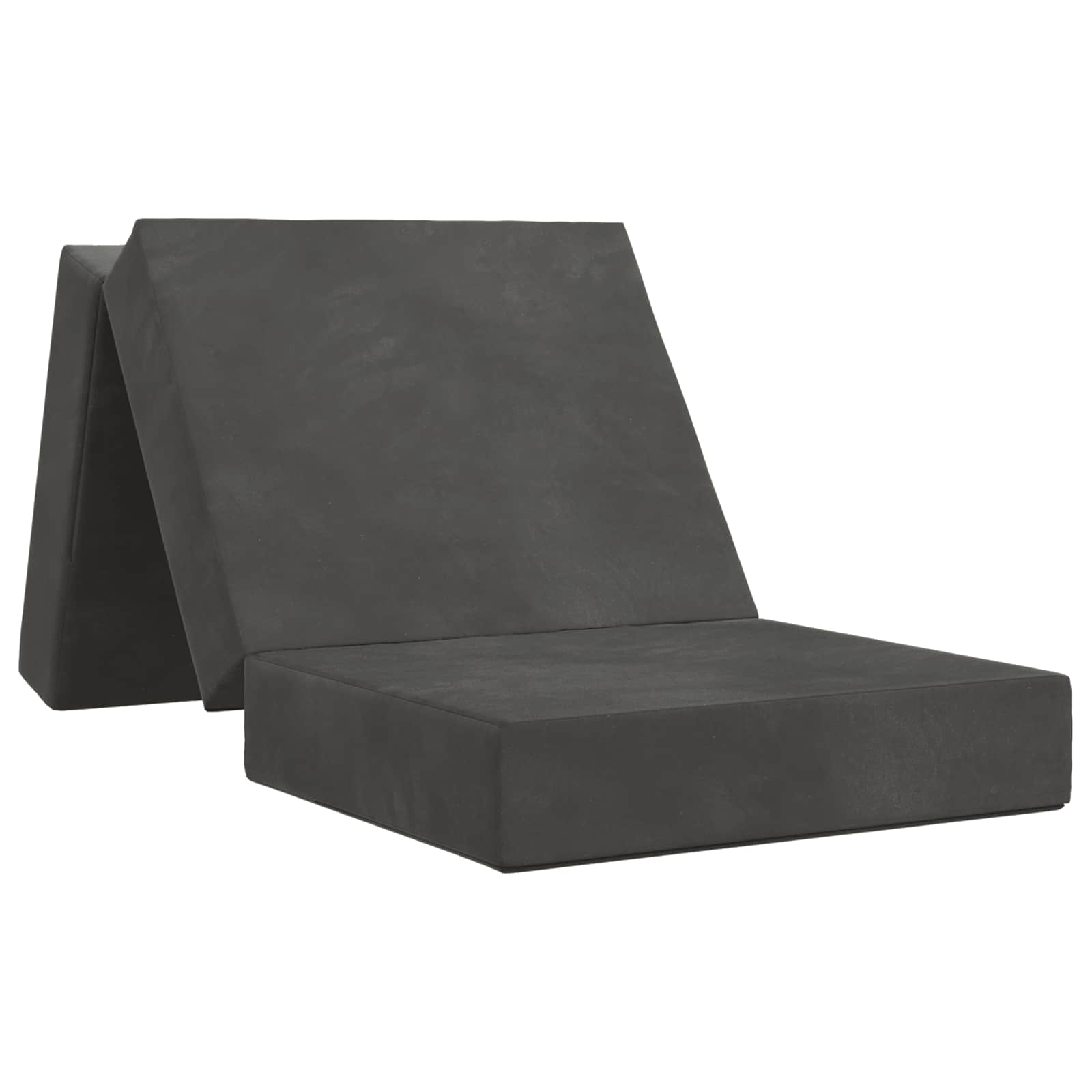vidaXL Vouwbare Bankbed 75 x 63 x 45 cm Lichtgrijs