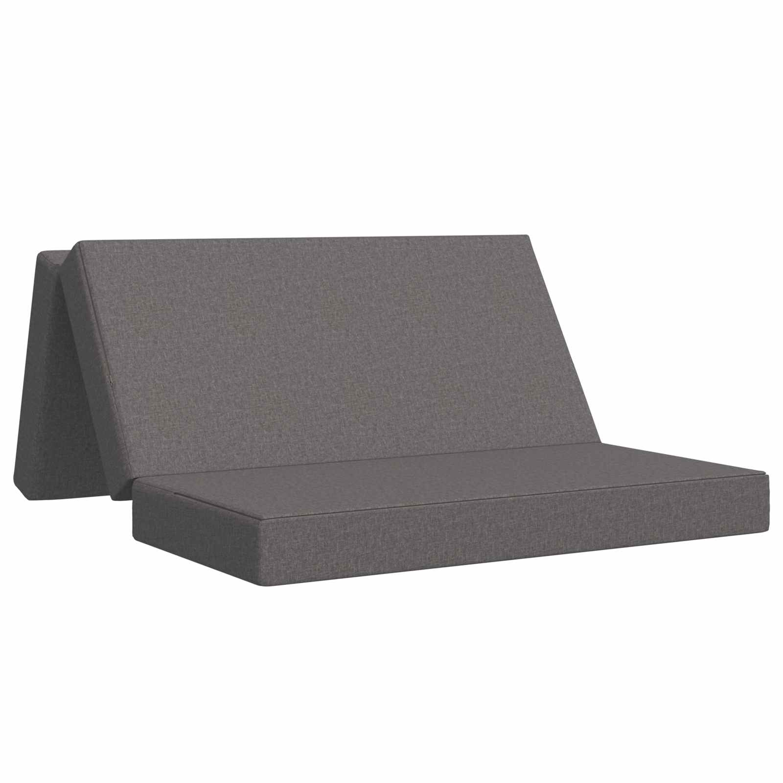 vidaXL Vouwbare Bankbed 75 x 63 x 45 cm Lichtgrijs