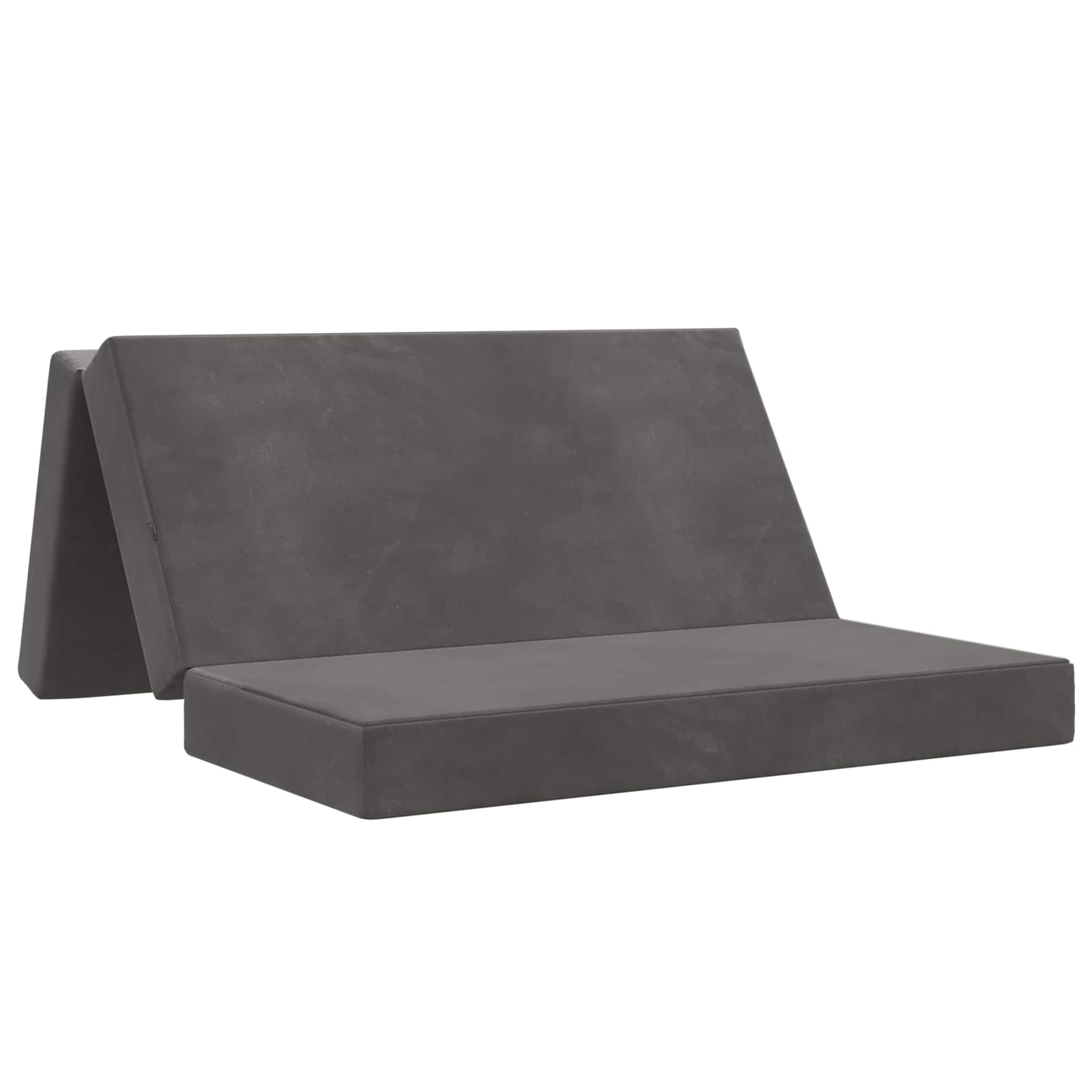 vidaXL Vouwbare Bankbed 75 x 63 x 45 cm Lichtgrijs