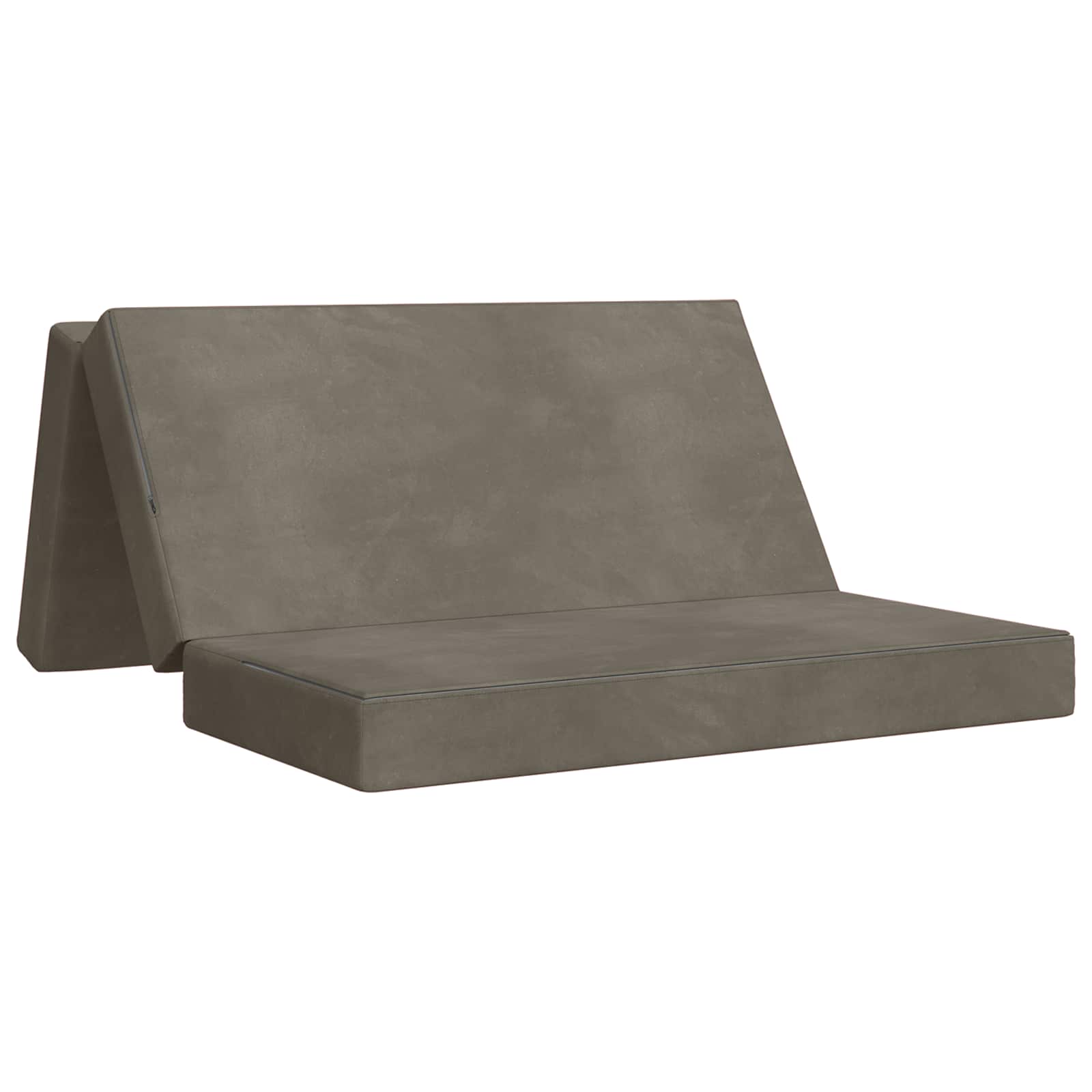 vidaXL Vouwbare Bankbed 75 x 63 x 45 cm Lichtgrijs