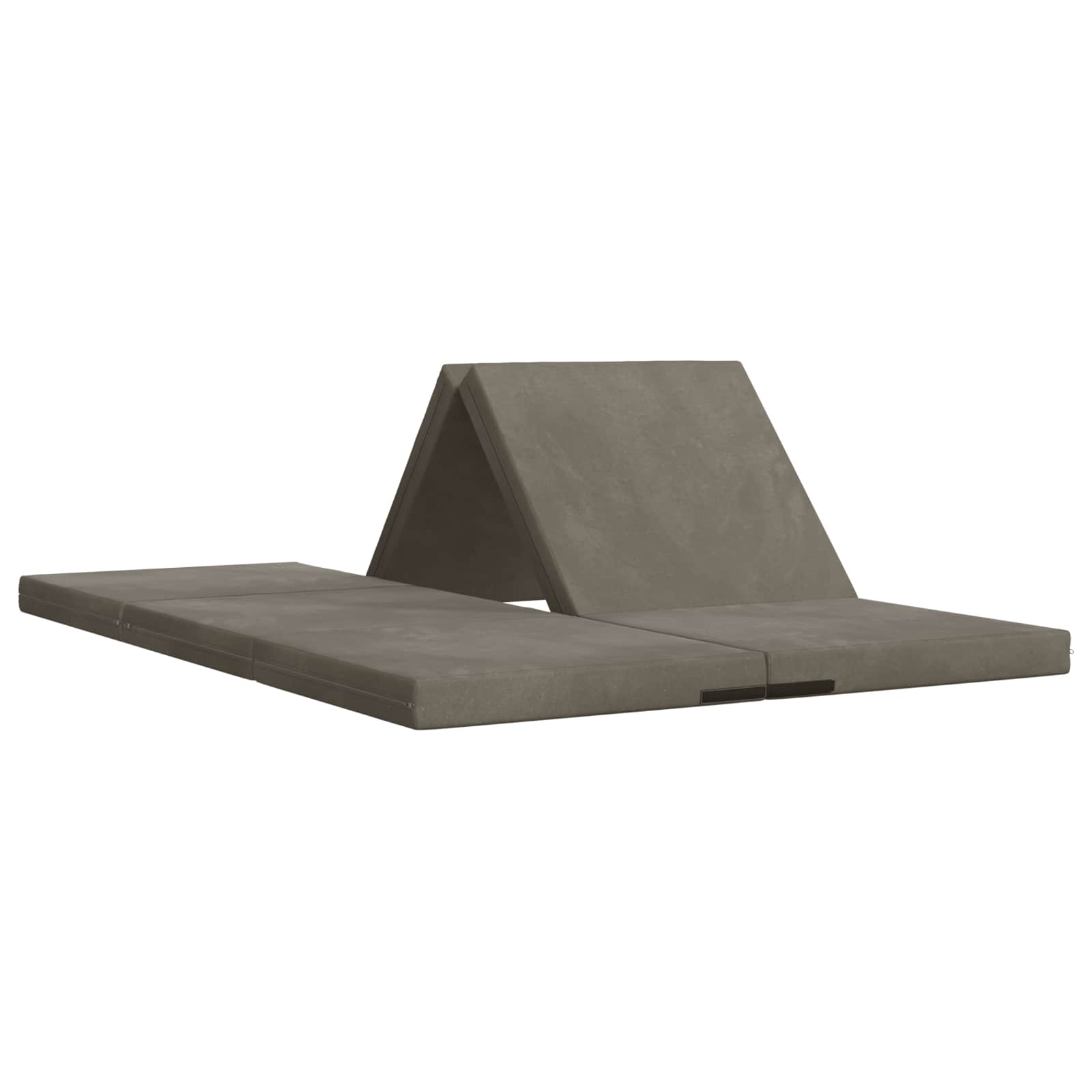 vidaXL Vouwbare Bankbed 140 x 67 x 45 cm Lichtgrijs