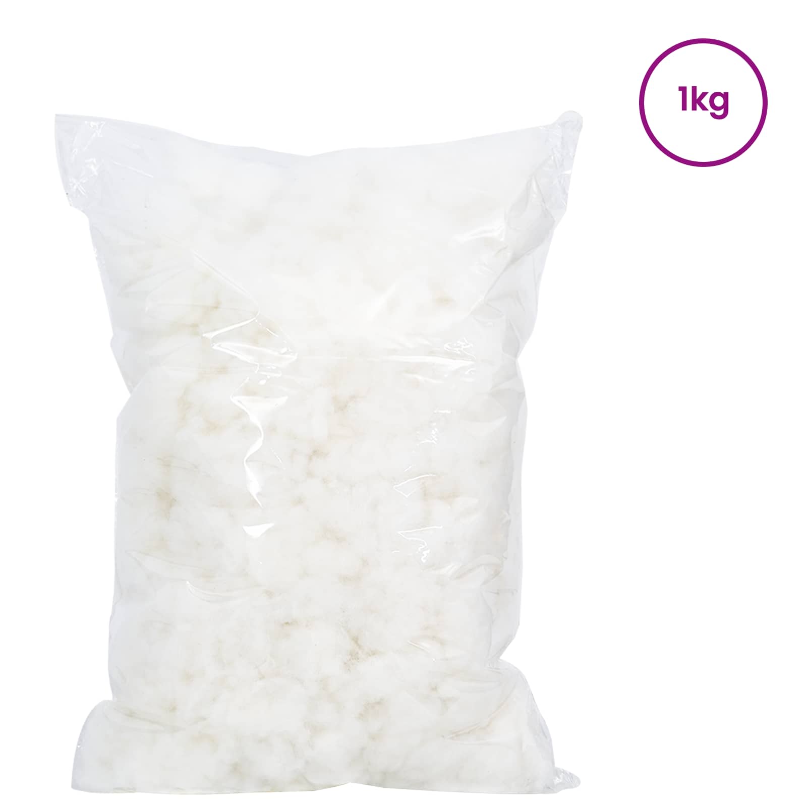 vidaXL Vezelvulling Wit 1 kg Polyester