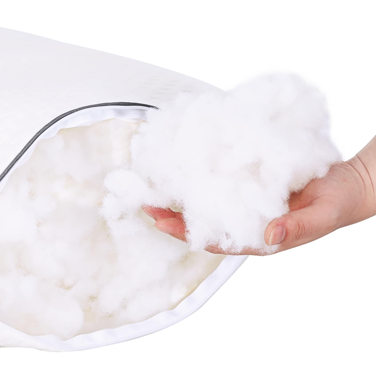 vidaXL Vezelvulling Wit 1 kg Polyester