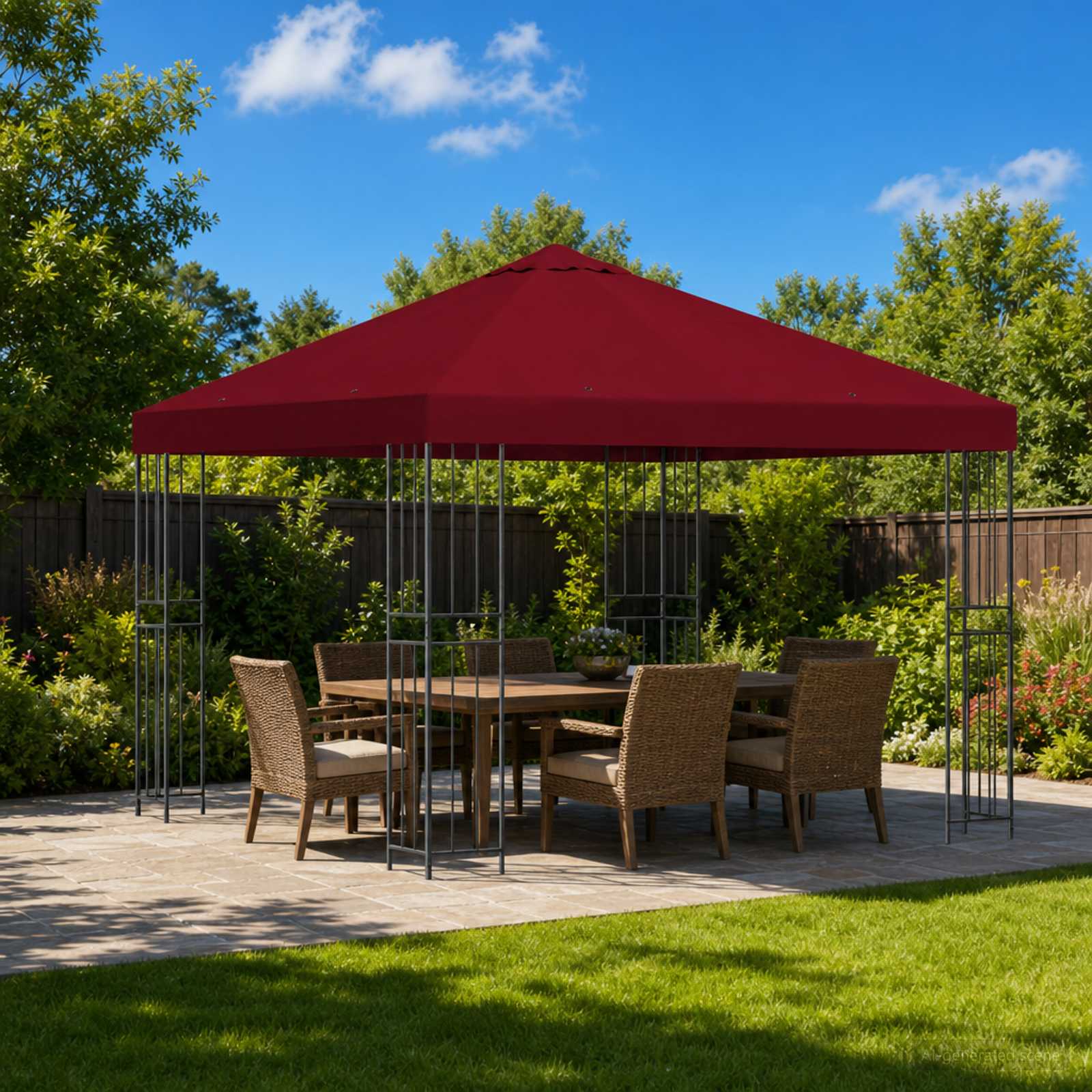 vidaXL Paviljoen 3 x 3 m Beige Polyester en staal 190 gsm
