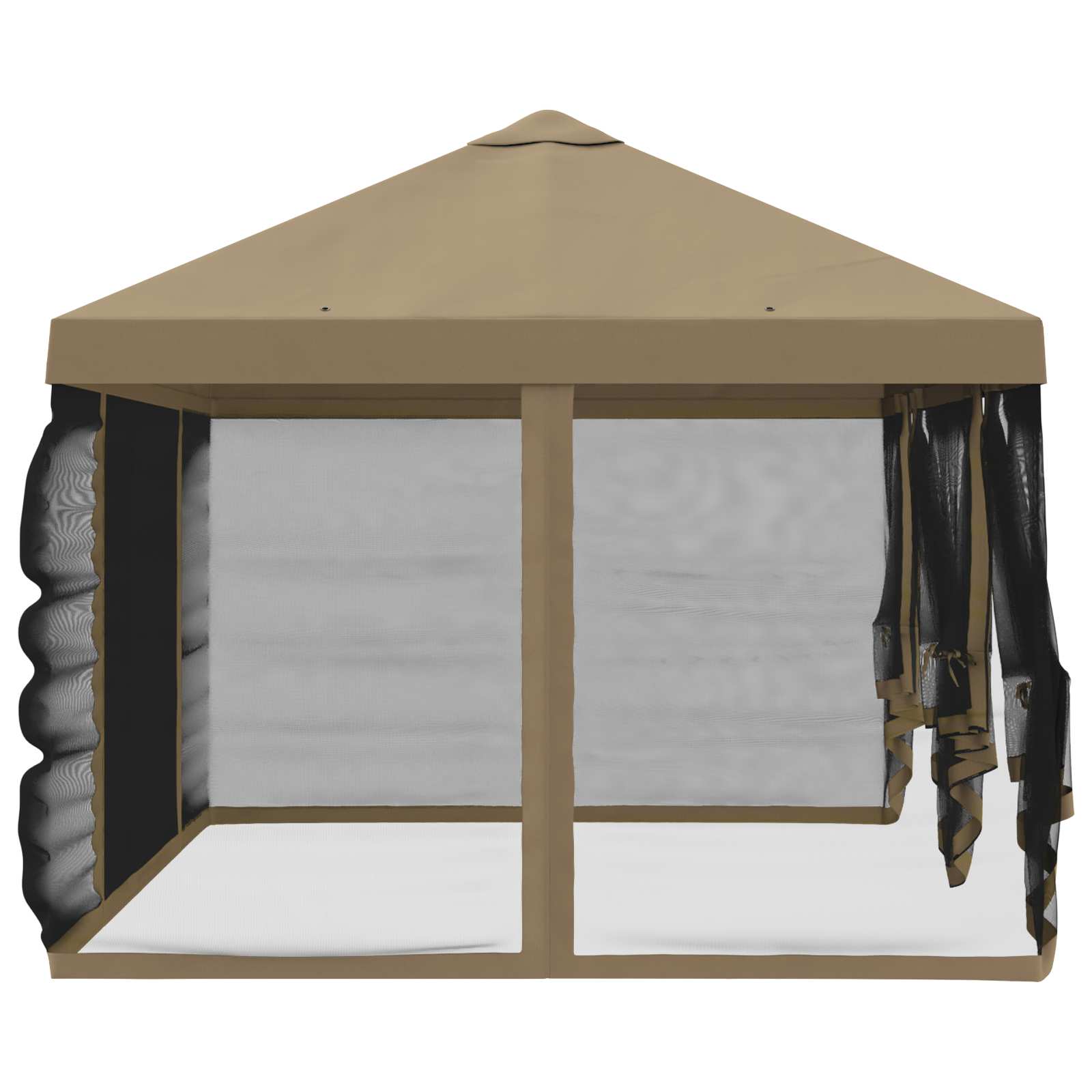 vidaXL Gazebo Hoes met Zijwanden 6 x 3 m Beige Polyester 190