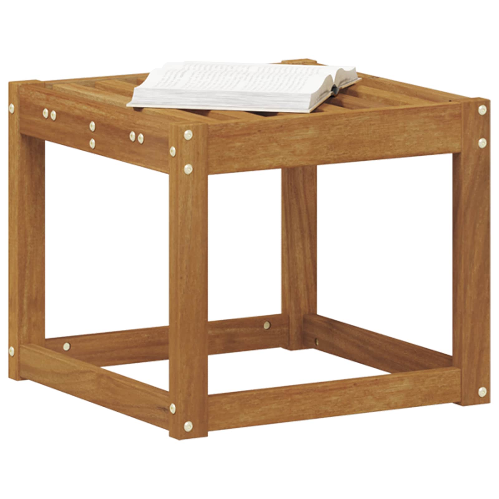 vidaXL Stoelbank Naturel 43 x 43 x 37 cm Massief Acaciahout