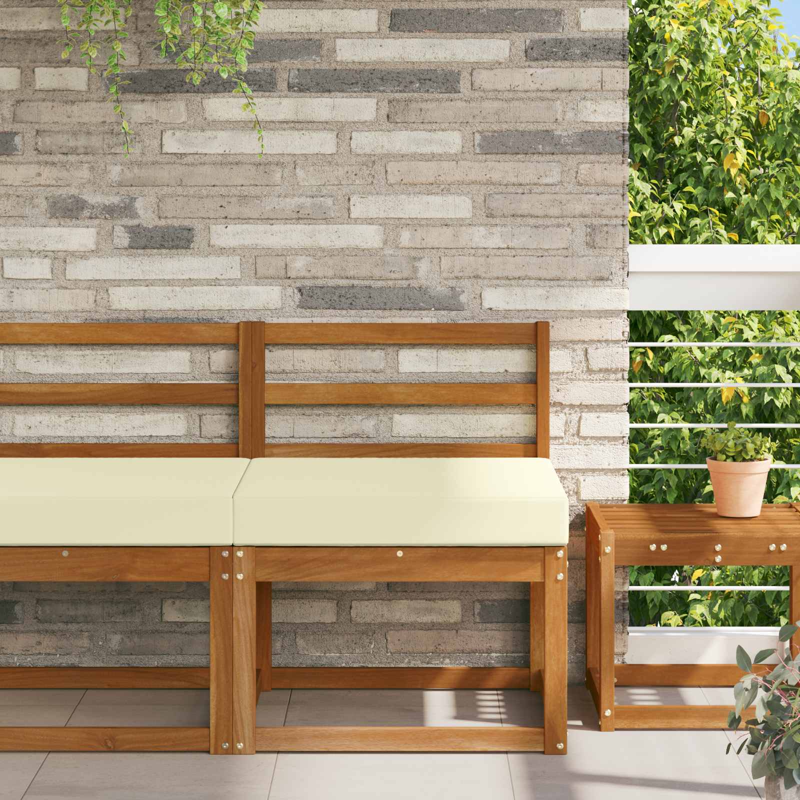 vidaXL Buiten bankkussen Antraciet 60 x 60 x 8 cm Polyester