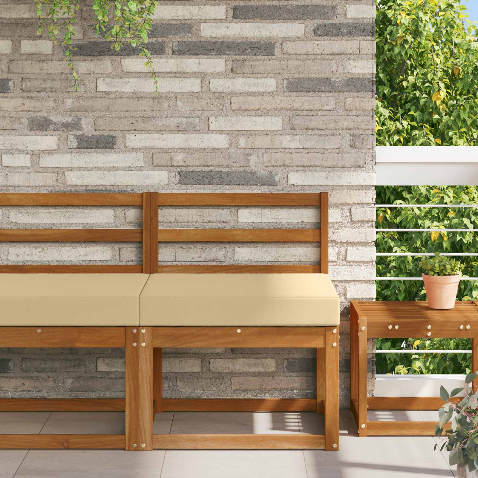 vidaXL Buiten bankkussen Antraciet 60 x 60 x 8 cm Polyester