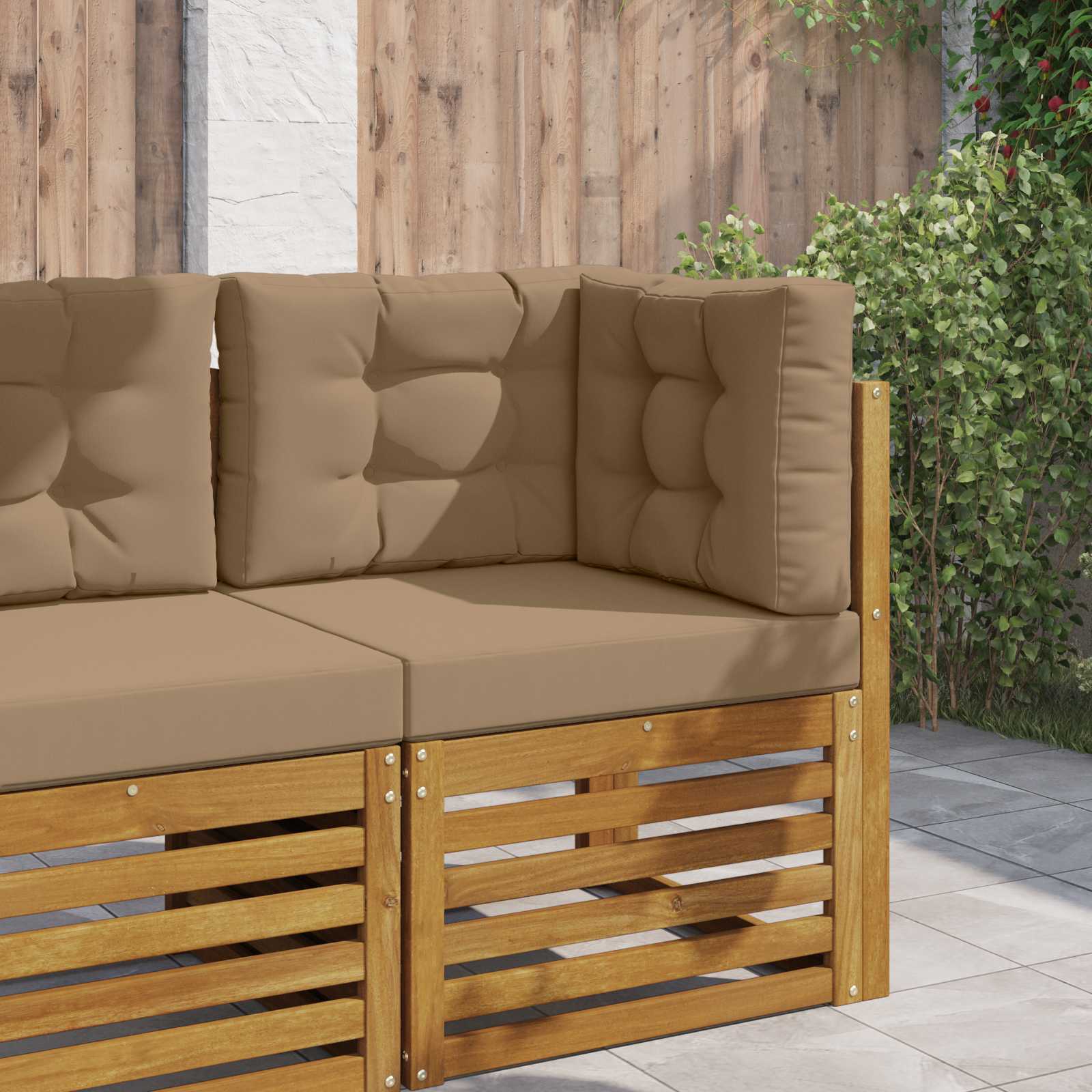 vidaXL Buiten bankkussen Antraciet 60 x 60 x 8 cm Polyester