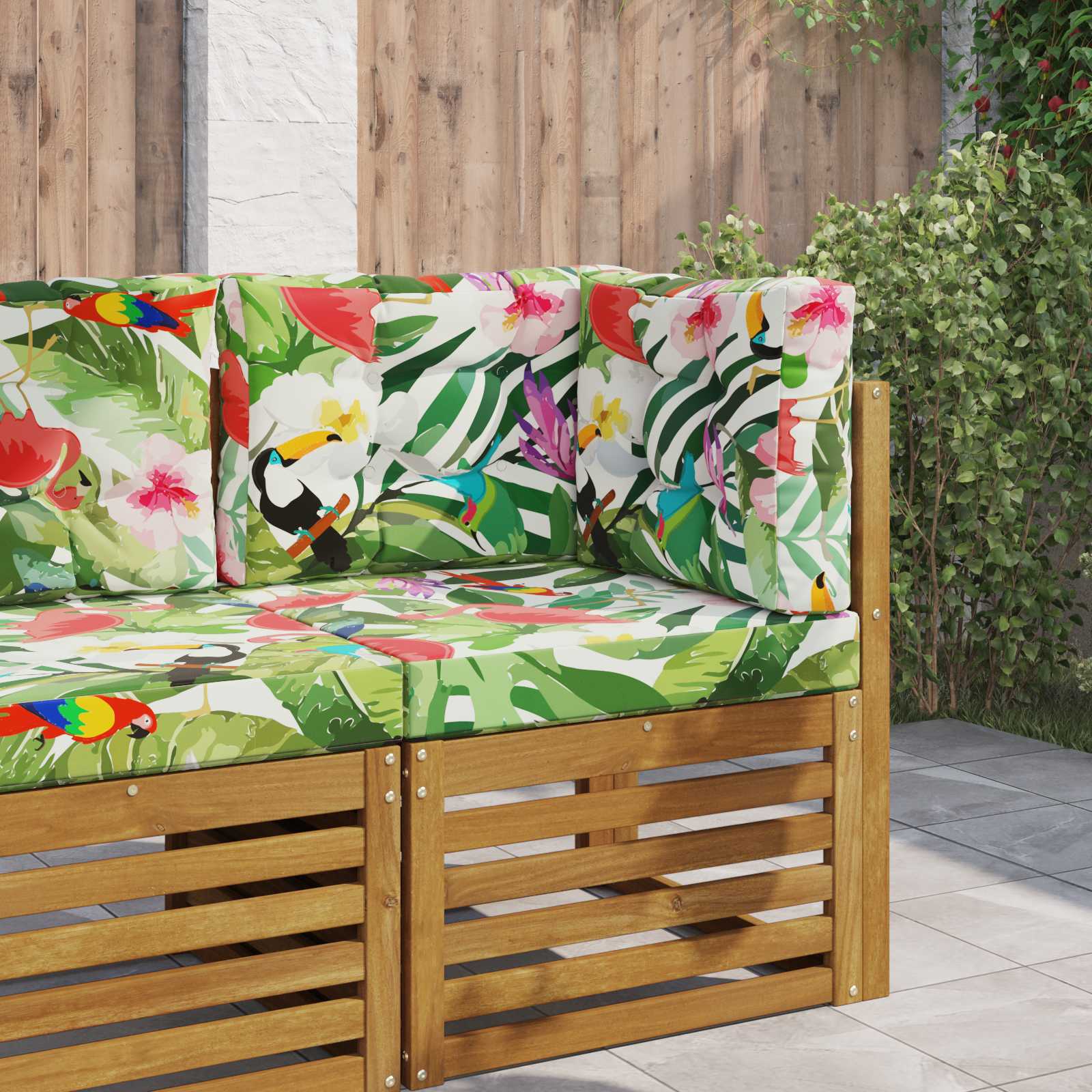 vidaXL Buiten bankkussen Antraciet 60 x 60 x 8 cm Polyester