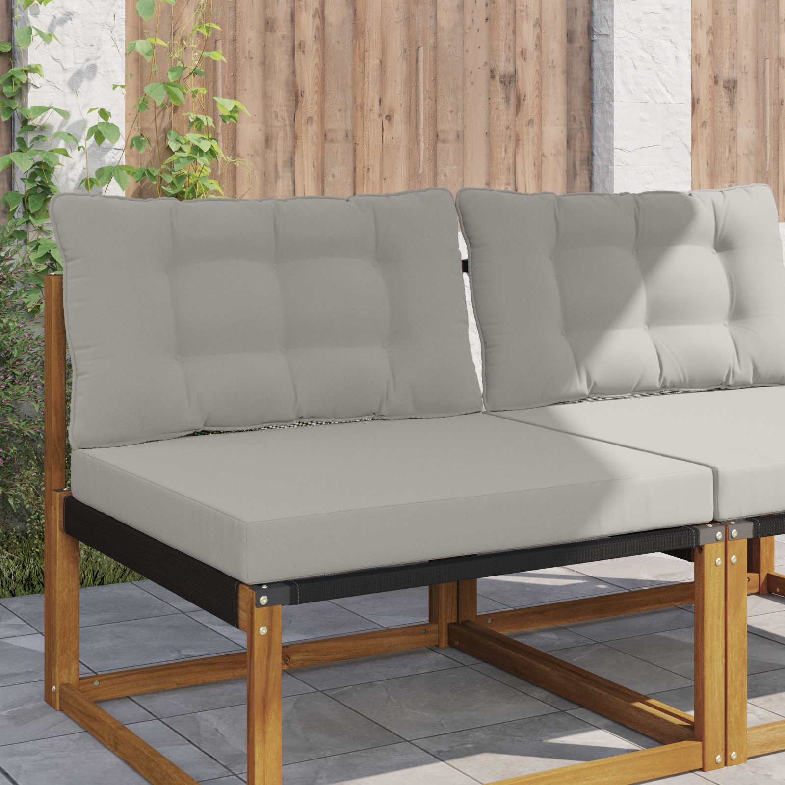 vidaXL Buiten bankkussen Antraciet 60 x 60 x 8 cm Polyester