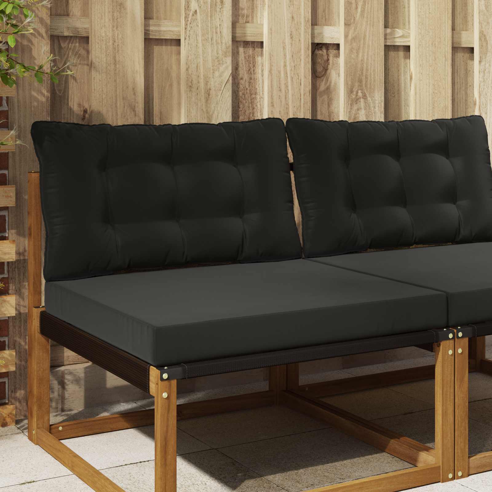 vidaXL Buiten bankkussen Antraciet 60 x 60 x 8 cm Polyester
