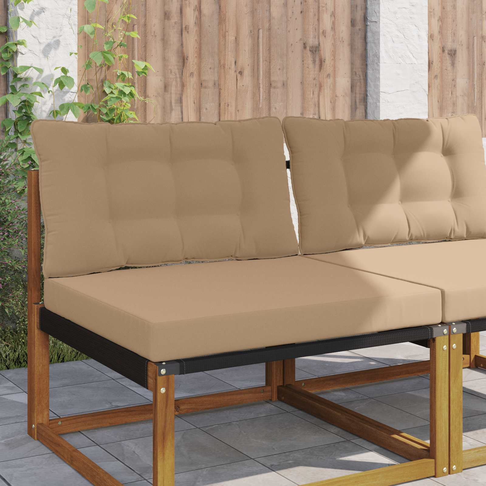 vidaXL Buiten bankkussen Antraciet 60 x 60 x 8 cm Polyester