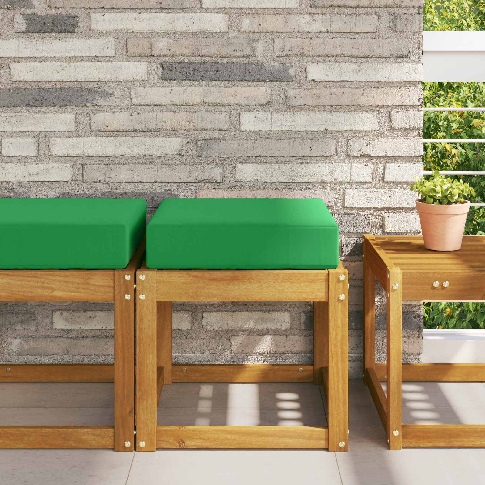 vidaXL Buiten Zitkussen Antraciet 40 x 40 x 8 cm 100% Polyester