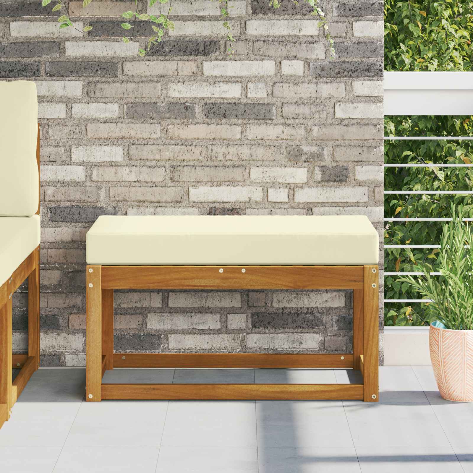 vidaXL Buiten Zitkussen Antraciet 40 x 40 x 8 cm 100% Polyester