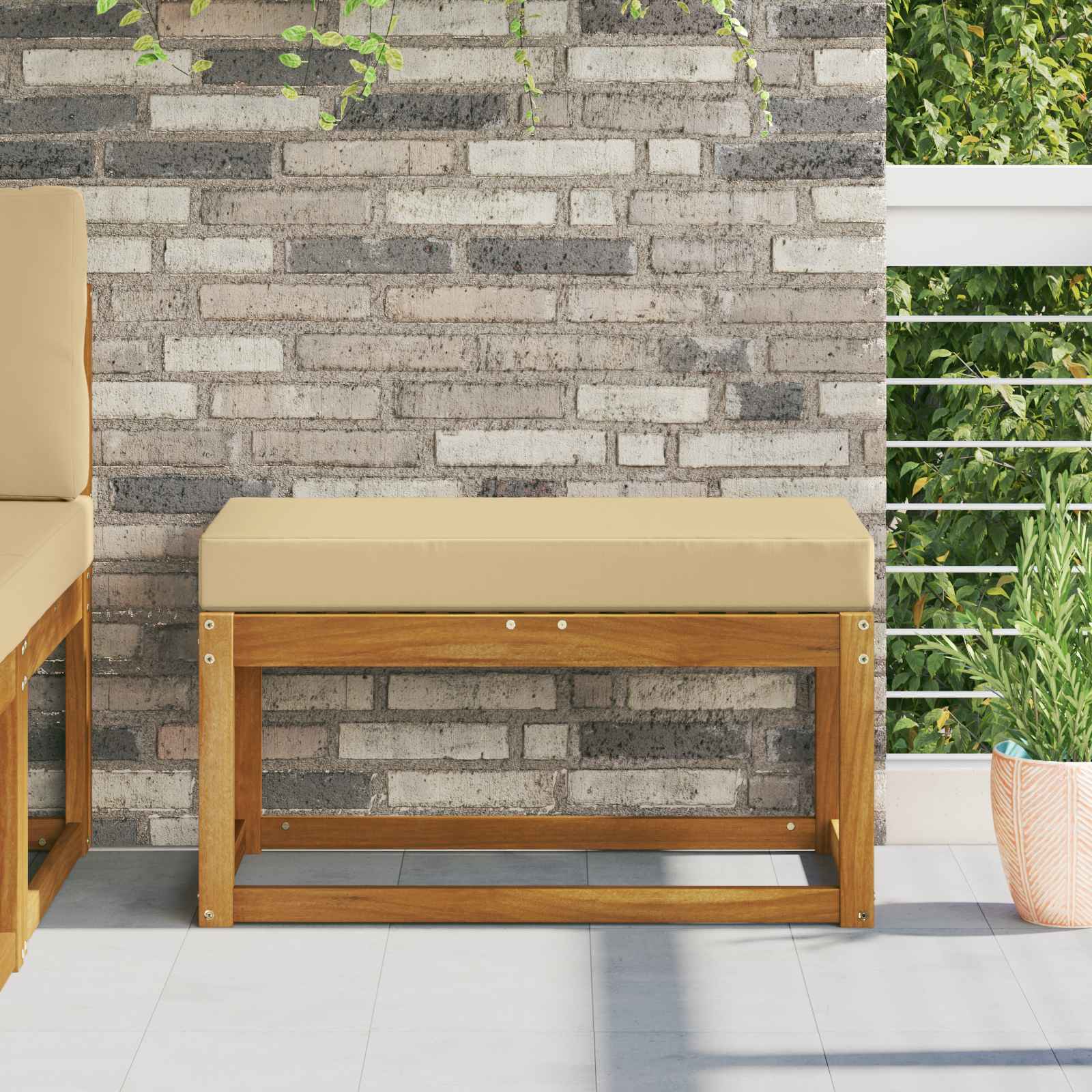 vidaXL Buiten Zitkussen Antraciet 40 x 40 x 8 cm 100% Polyester
