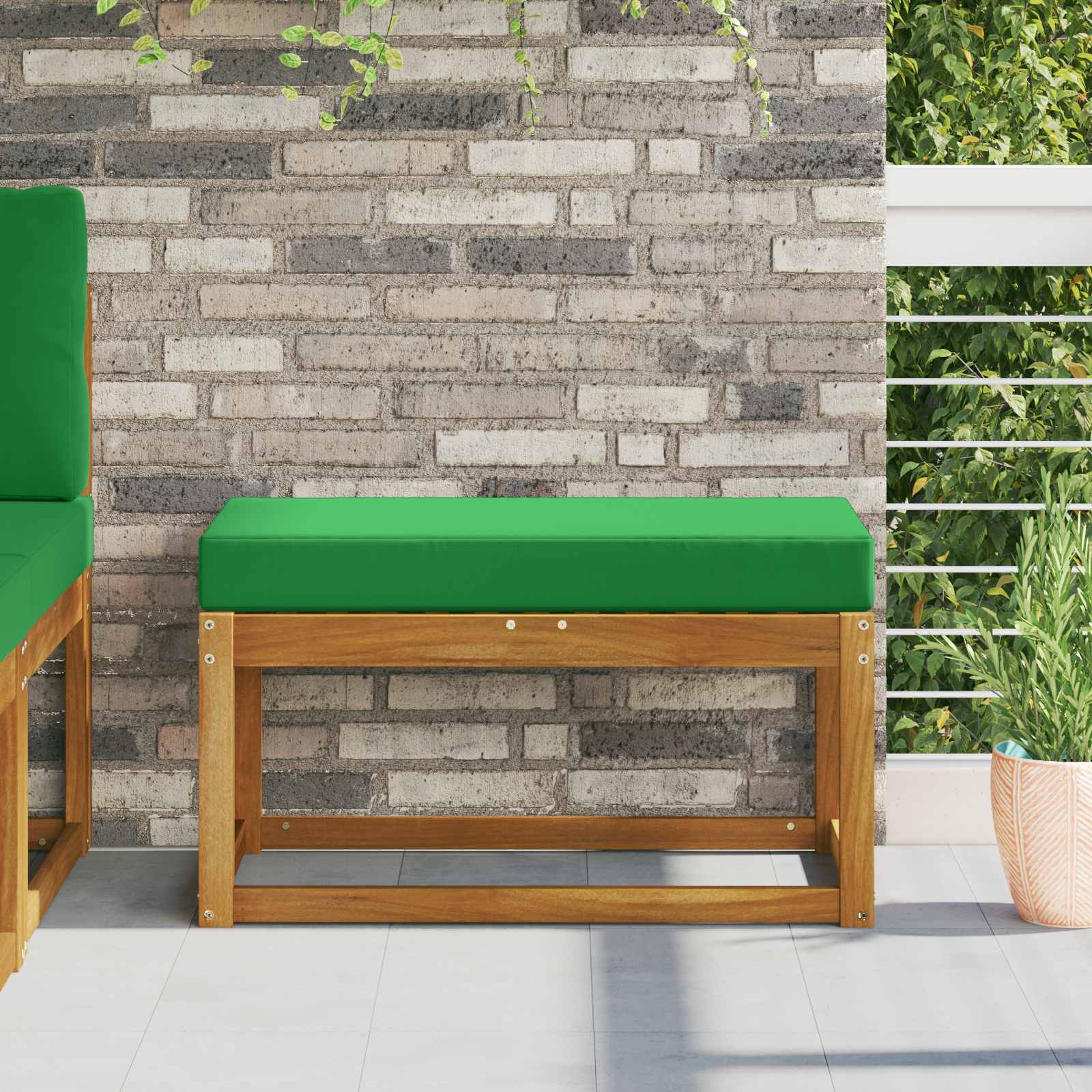 vidaXL Buiten Zitkussen Antraciet 40 x 40 x 8 cm 100% Polyester